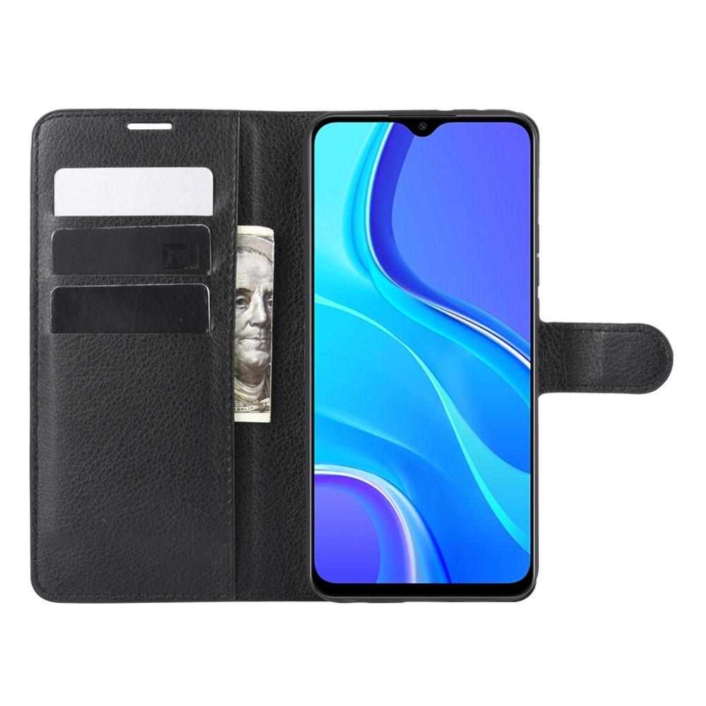 Cover portafoglio Xiaomi Redmi 9 Nero