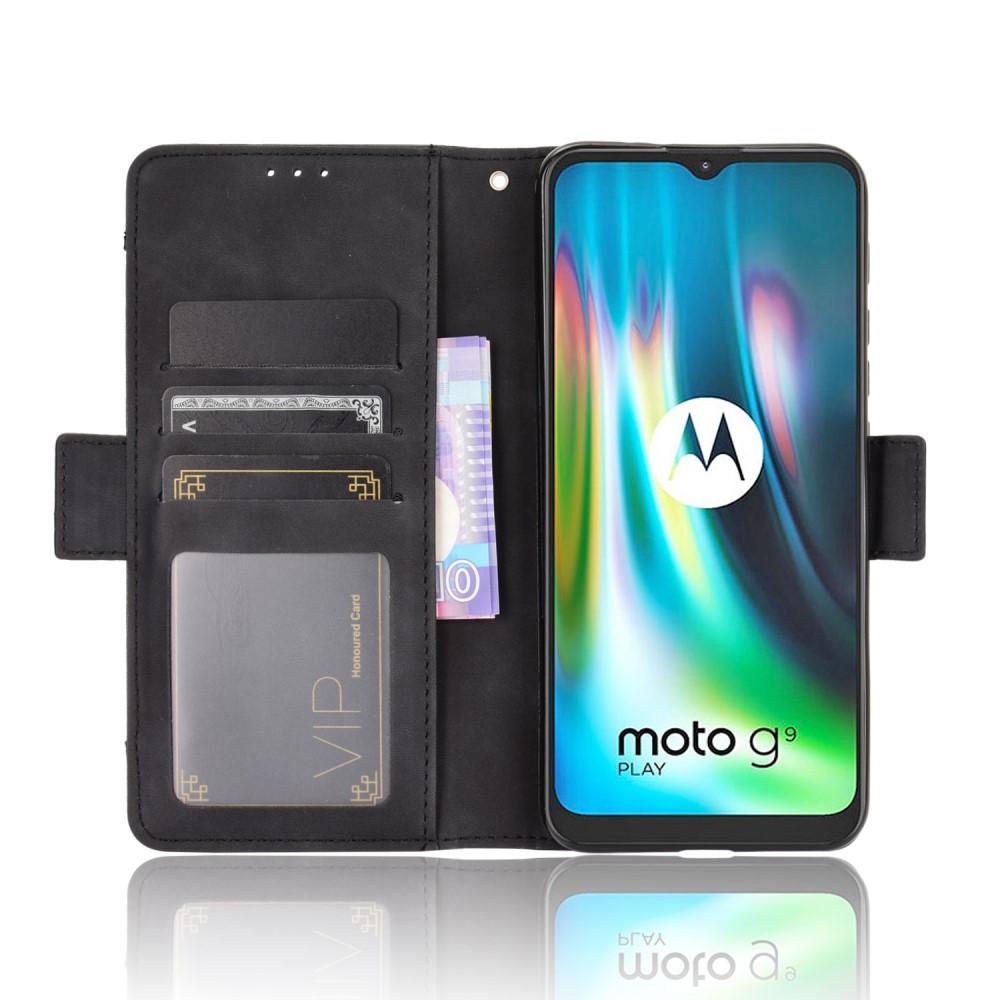 Cover portafoglio Multi Motorola Moto E7 Plus Nero