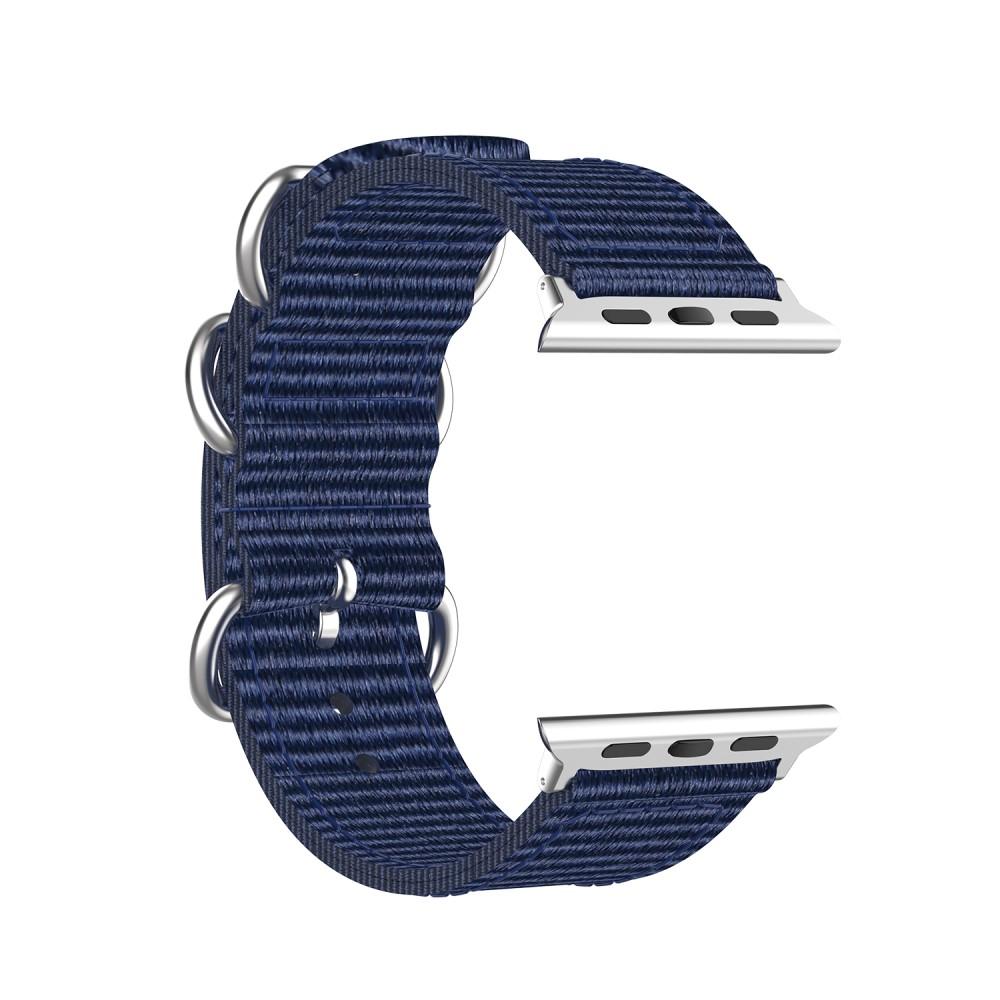 Cinturino in tessuto militare Apple Watch 45mm Series 9 blu
