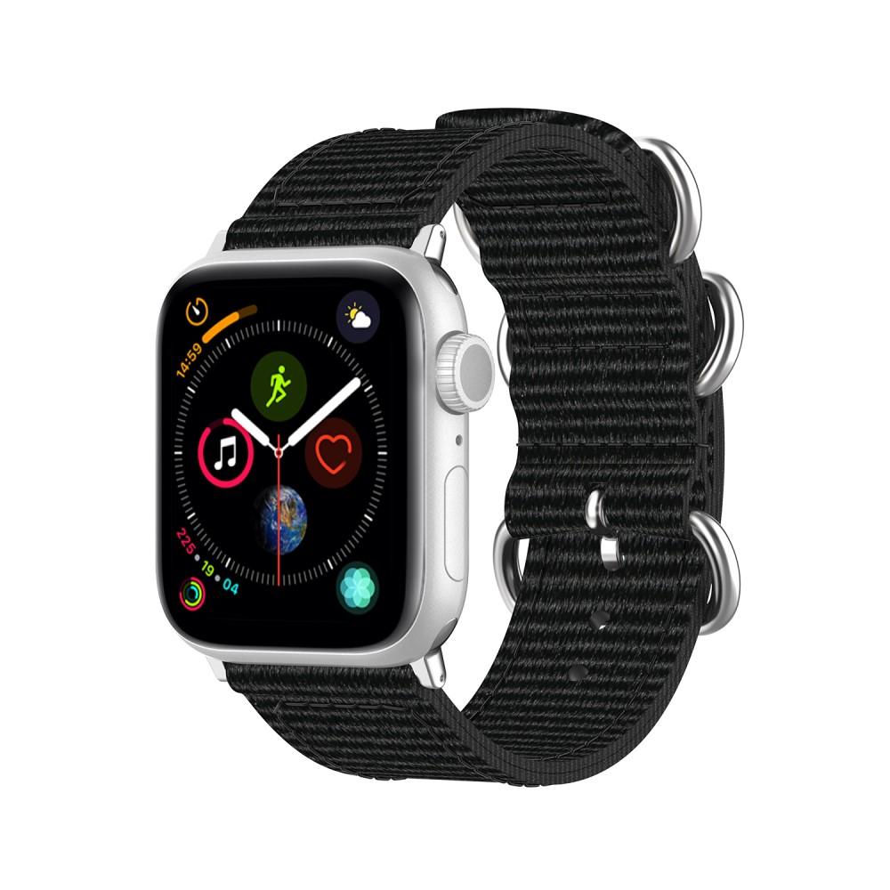 Cinturino in tessuto militare Apple Watch 44mm nero