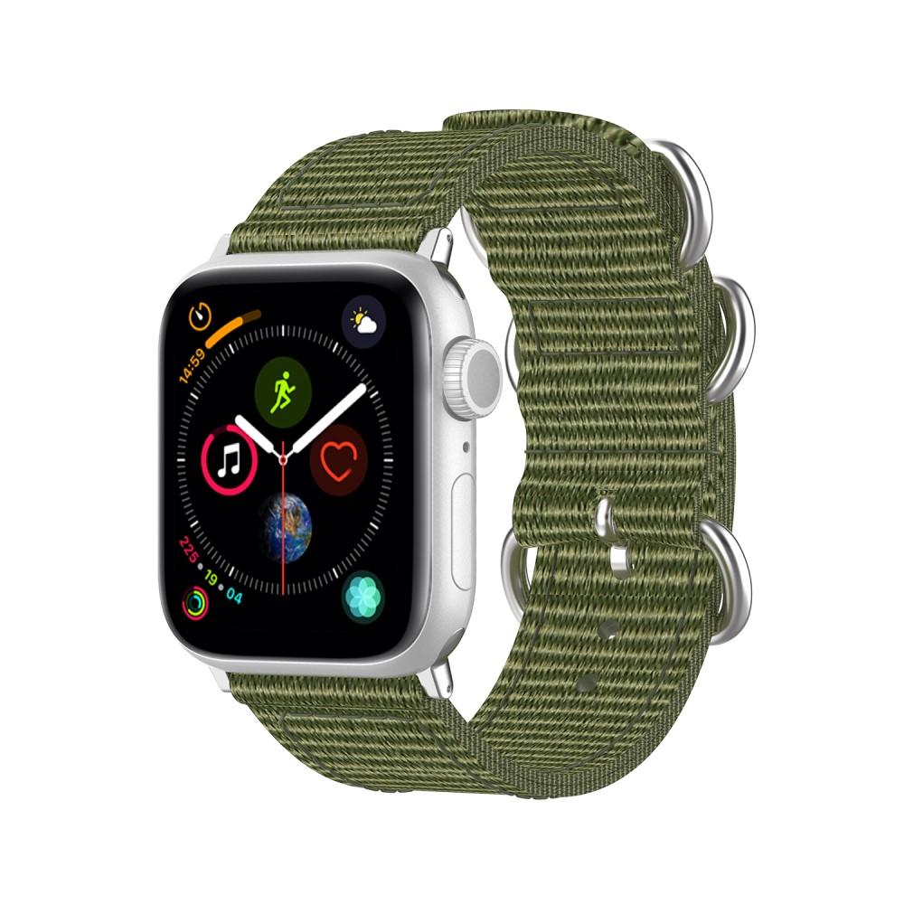 Cinturino in tessuto militare Apple Watch 45mm Series 8 Verde