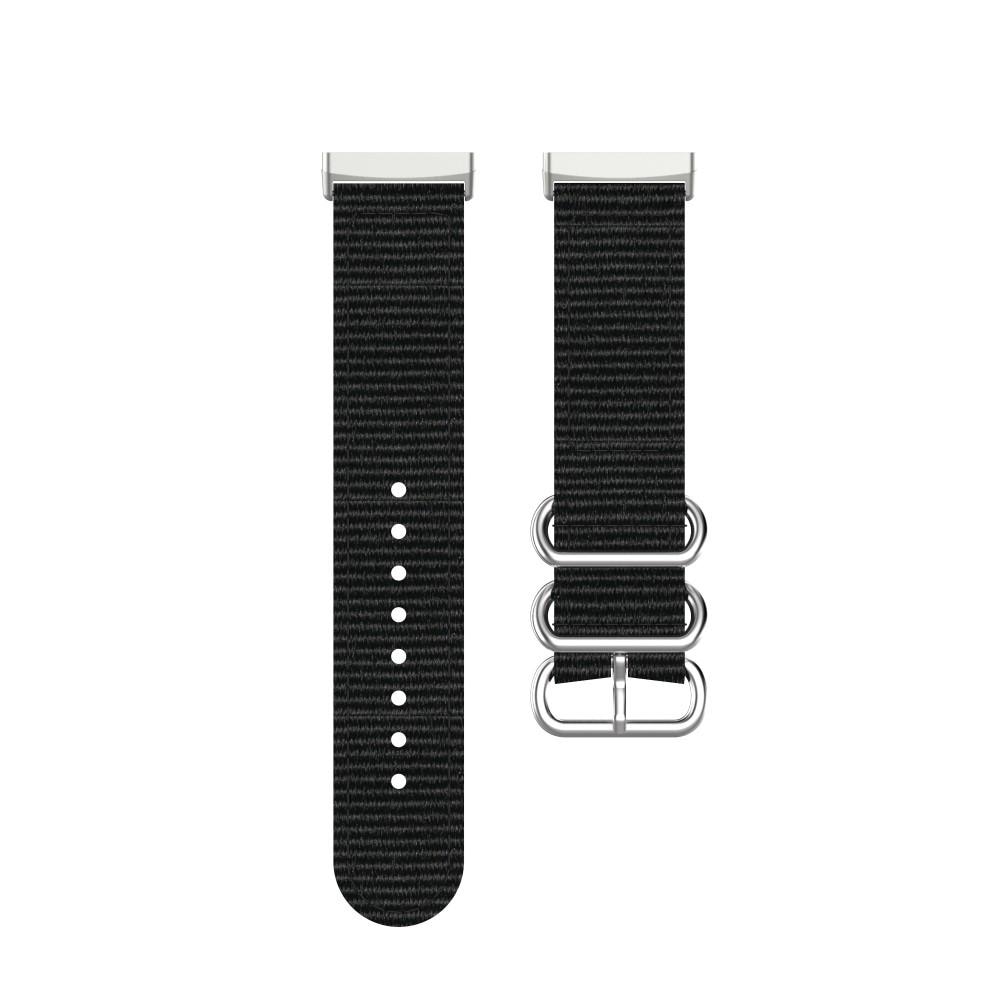 Cinturino in tessuto militare Fitbit Versa 3/Sense Nero
