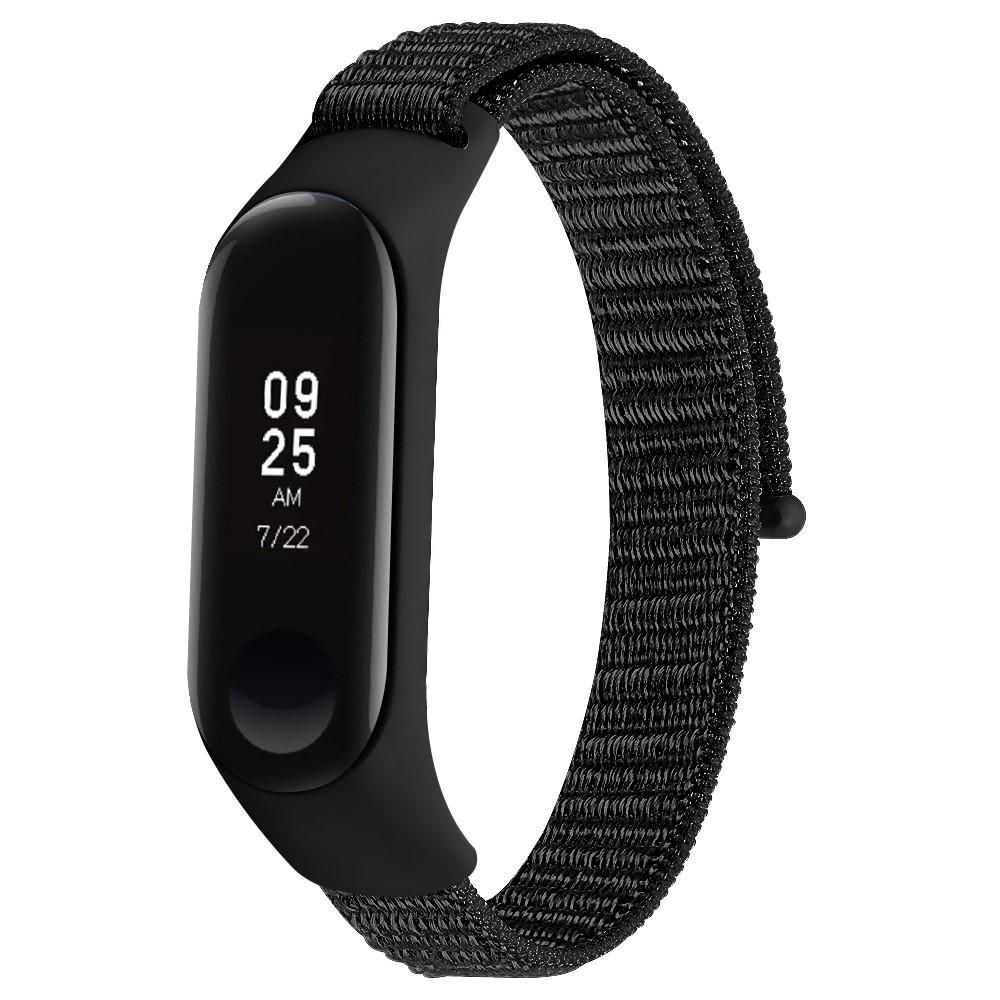 Cinturino in nylon Xiaomi Mi Band 4/Mi Band 3 Nero