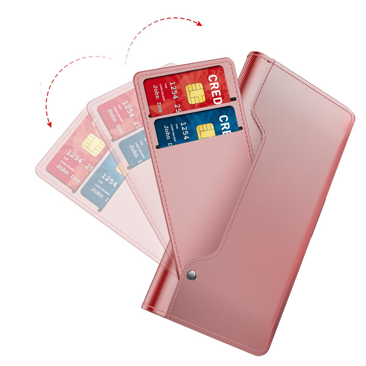 Custodia a portafoglio Specchio OnePlus 9 rosa dorato