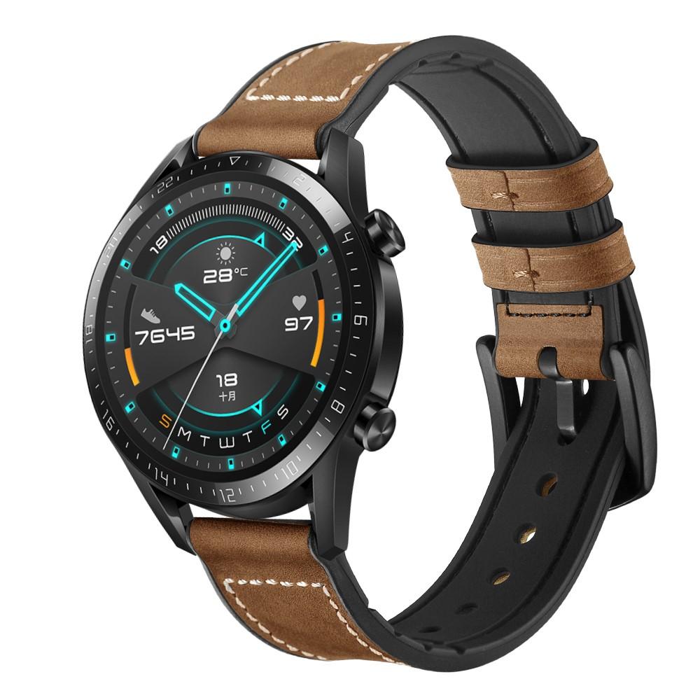 Cinturino in pelle premium Huawei Watch GT 2 Pro/GT 2 46mm/GT 2e Marrone