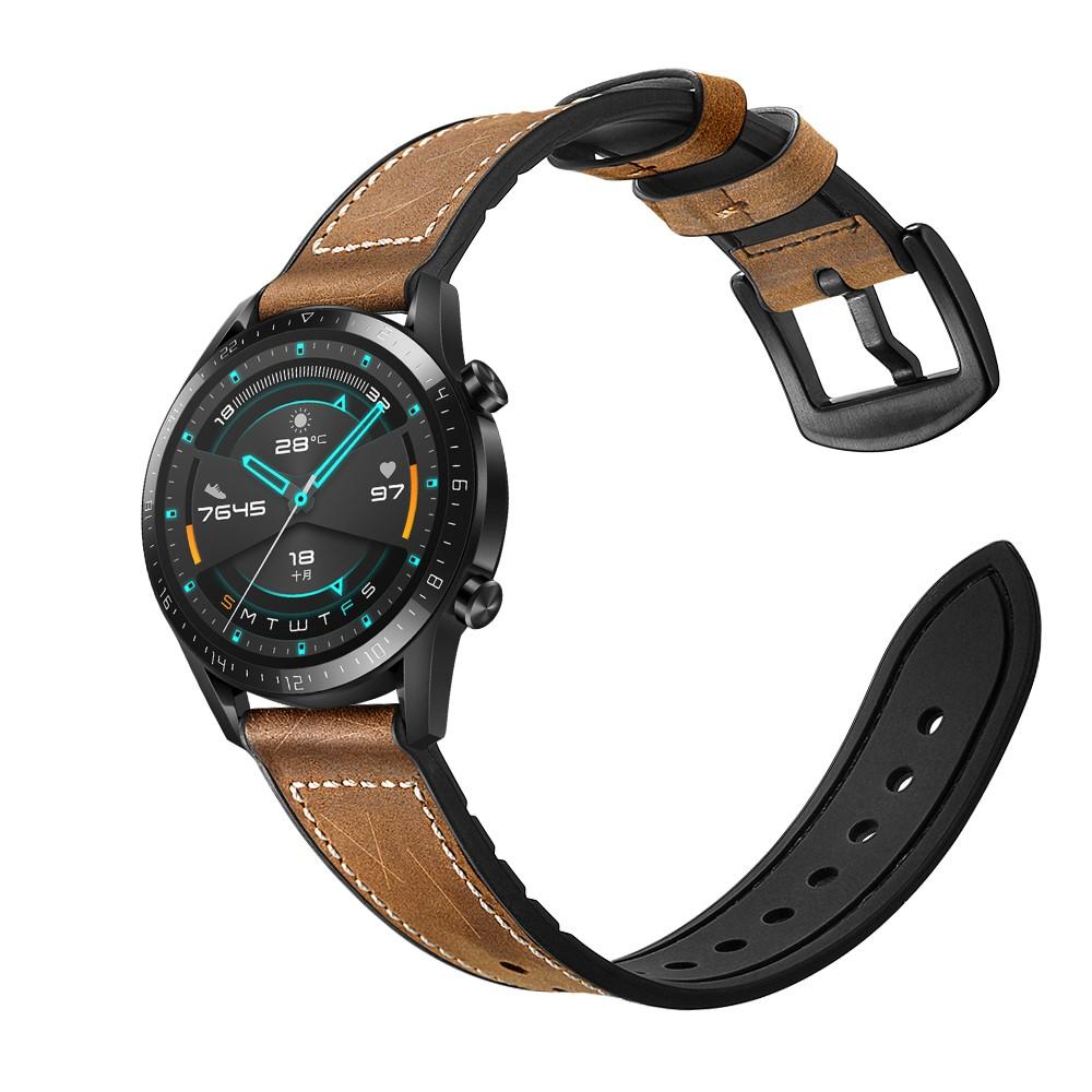 Cinturino in pelle premium Huawei Watch GT 2 Pro/GT 2 46mm/GT 2e Marrone