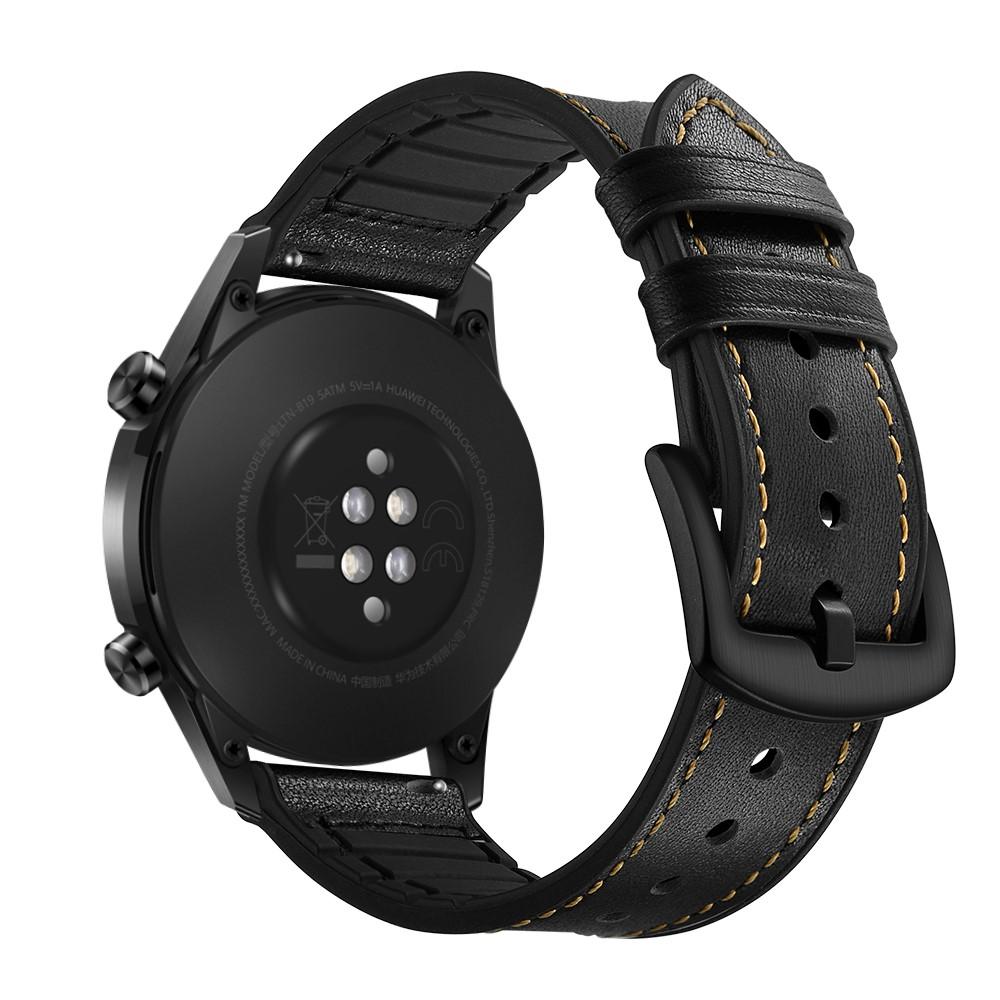 Cinturino in pelle premium Huawei Watch GT 2 Pro/GT 2 46mm/GT 2e Nero
