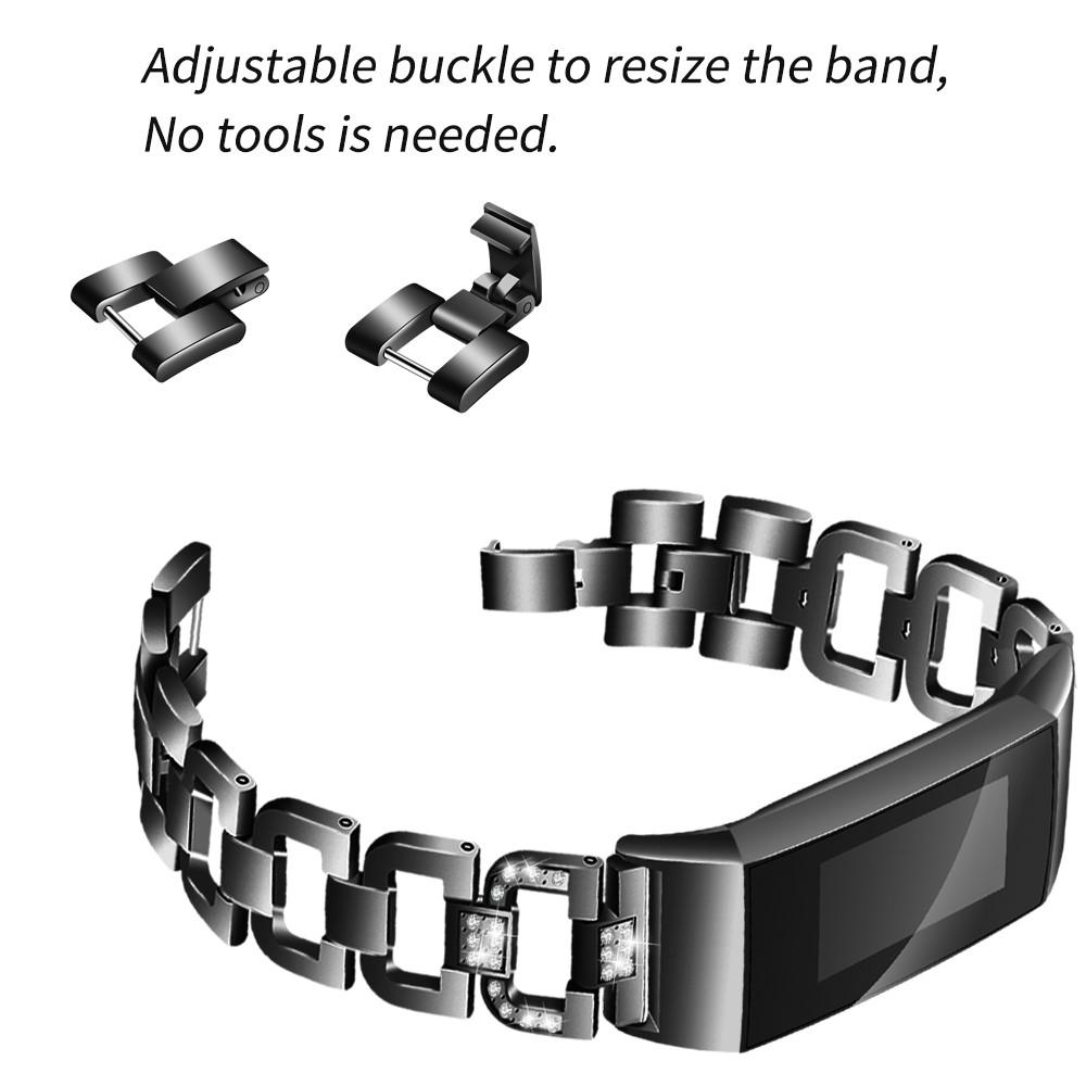 Cinturino Rhinestone bracelet Fitbit Charge 3/4 Black