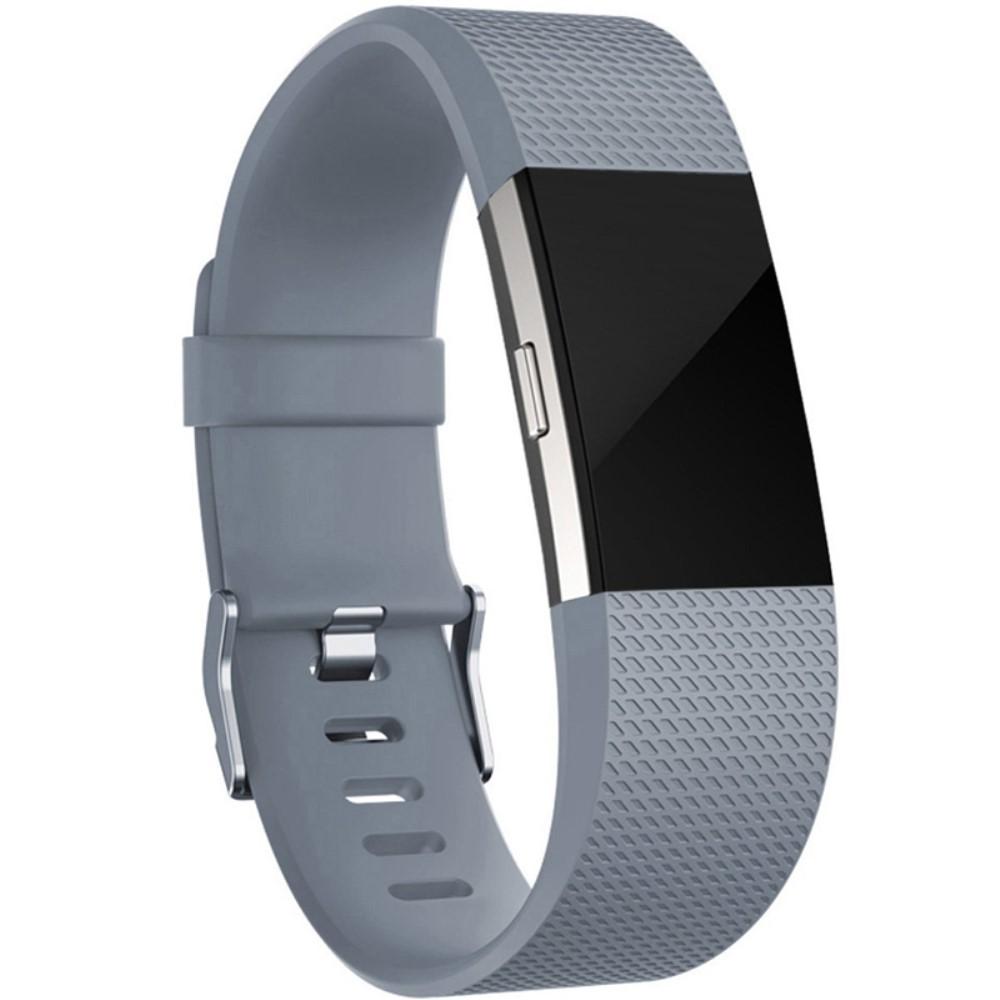 Cinturino in silicone per Fitbit Charge 2, grigio