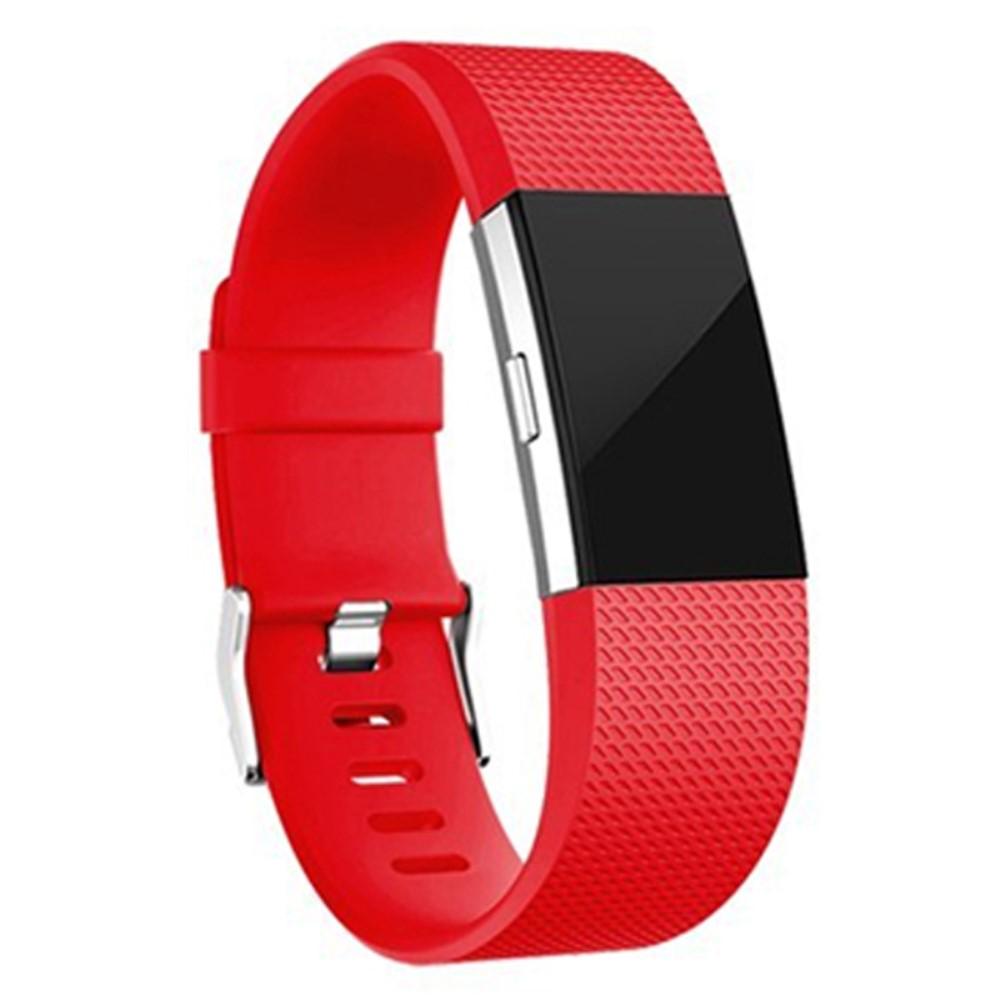 Cinturino in silicone per Fitbit Charge 2, Rosso