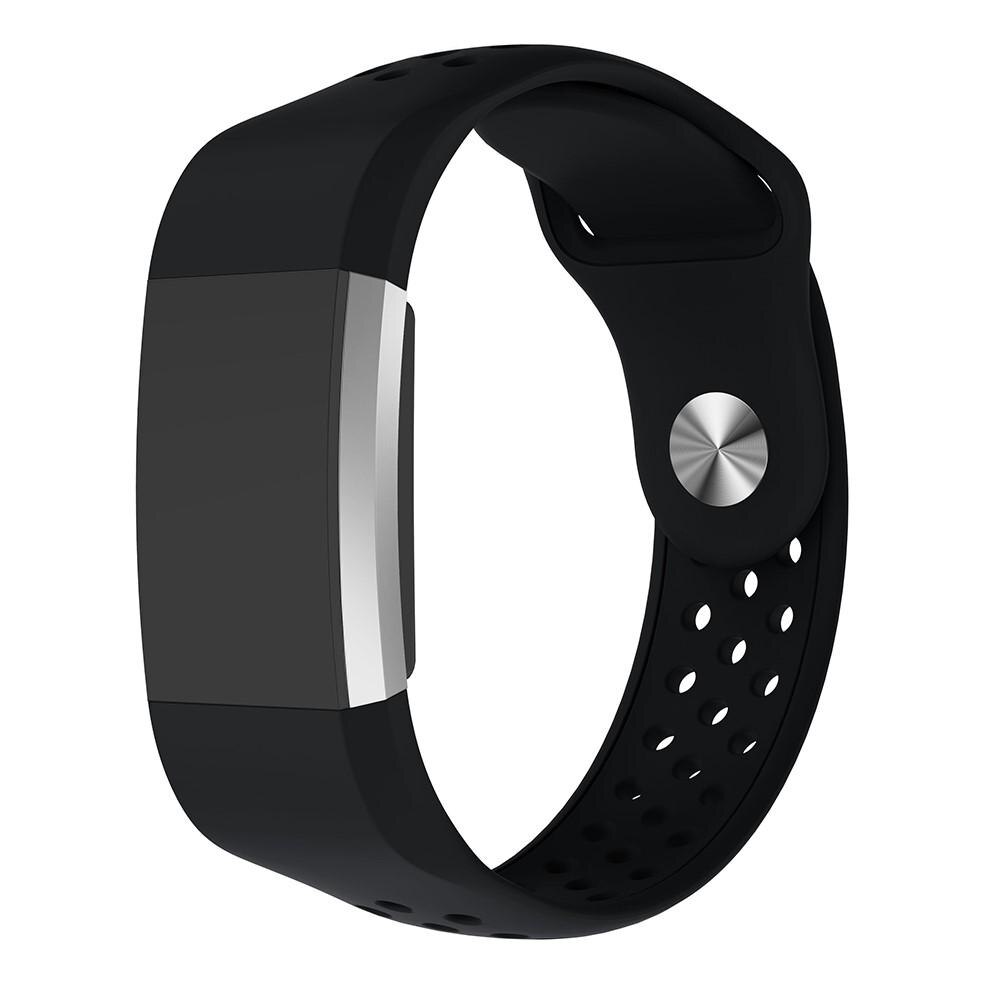 Cinturino Sport in Silicone Fitbit Charge 2 Nero