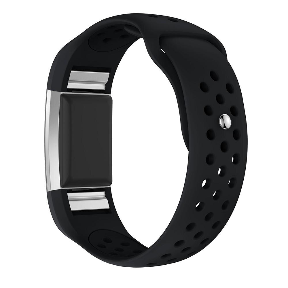 Cinturino Sport in Silicone Fitbit Charge 2 Nero