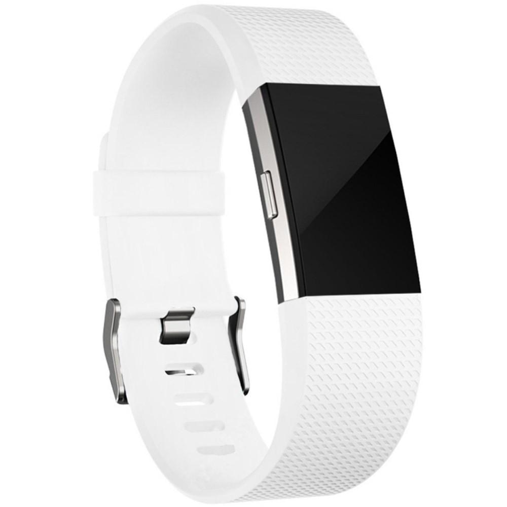 Cinturino in silicone per Fitbit Charge 2, bianco