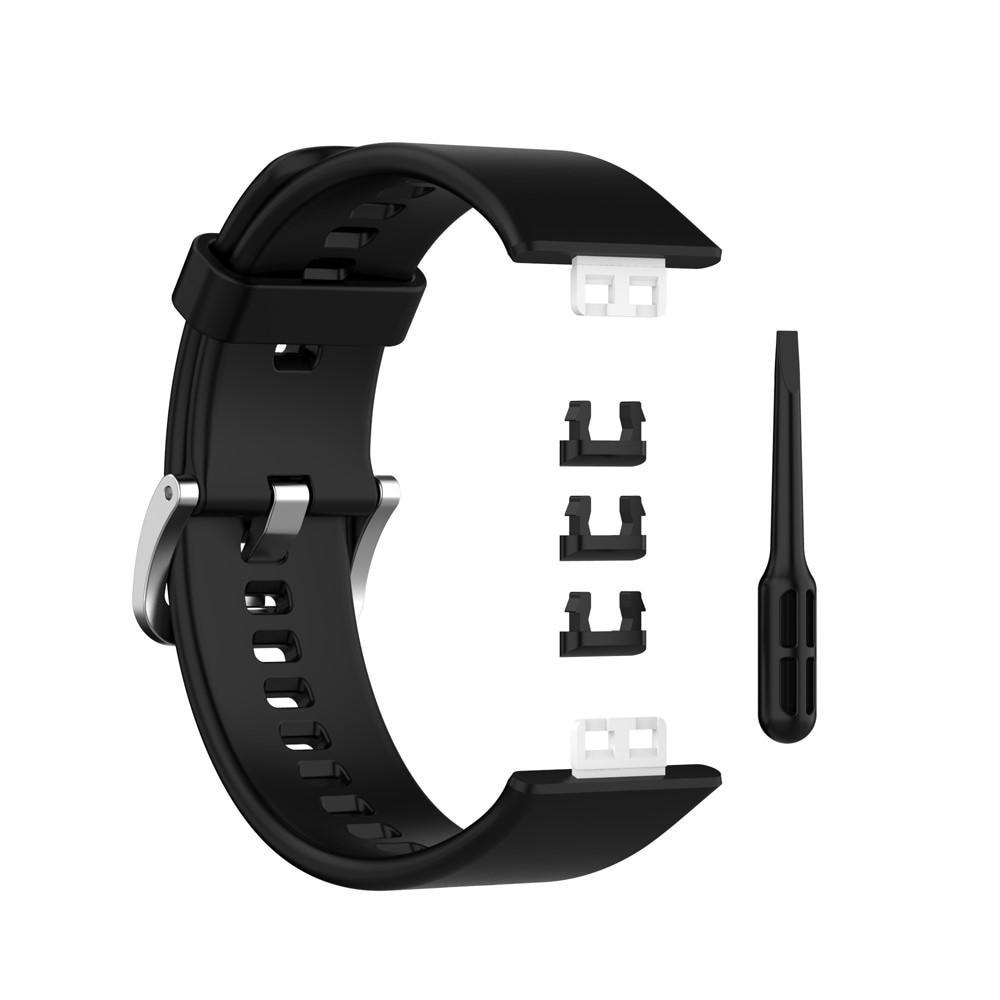 Cinturino in silicone per Huawei Watch Fit, nero