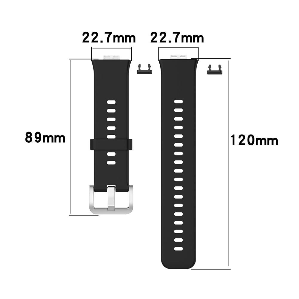 Cinturino in silicone per Huawei Watch Fit, nero