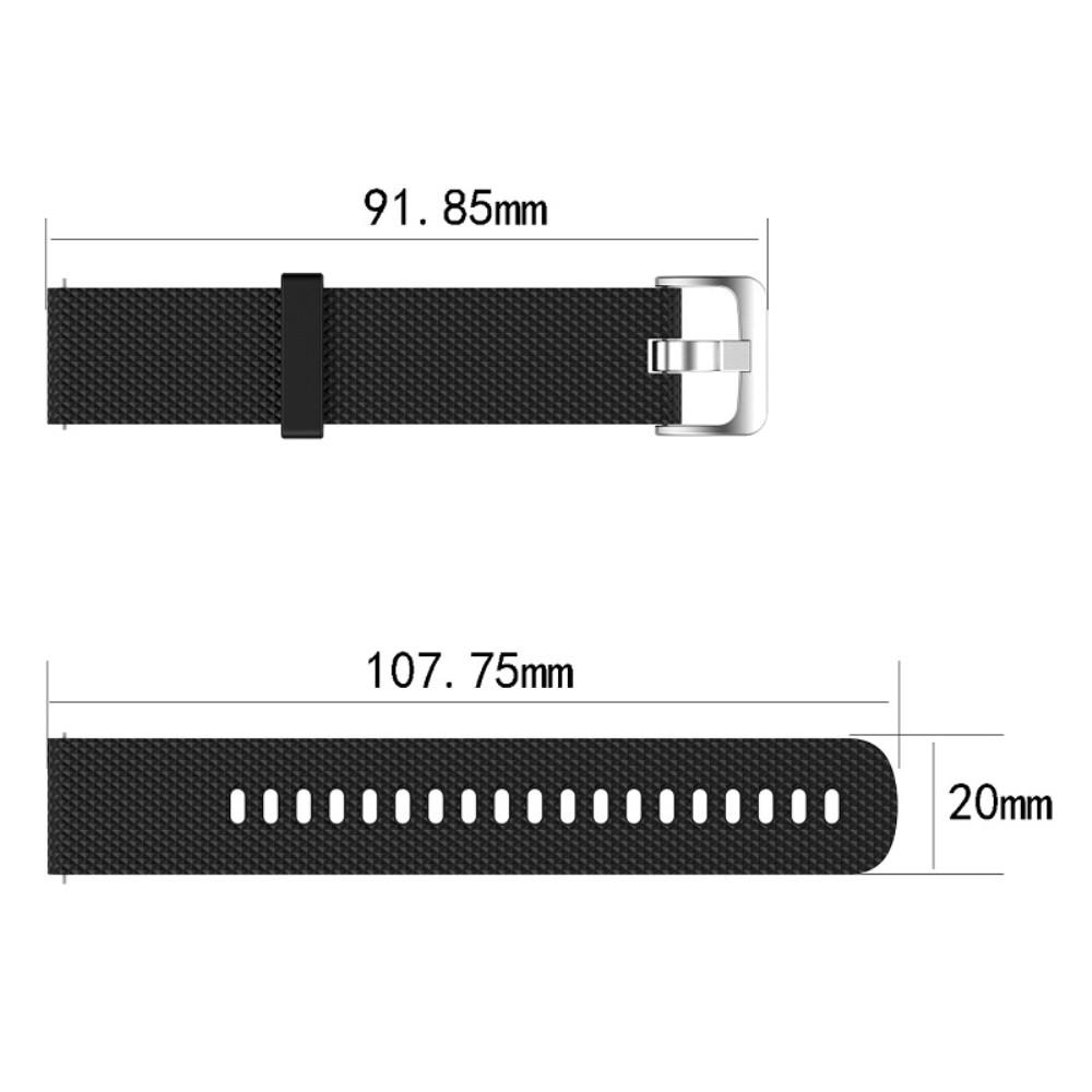 Cinturino in silicone per Polar Ignite, nero