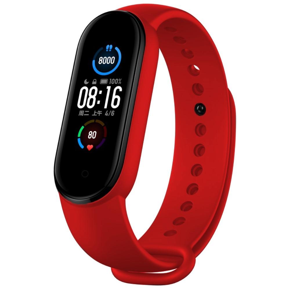 Cinturino in silicone per Xiaomi Mi Band 5/6, rosso