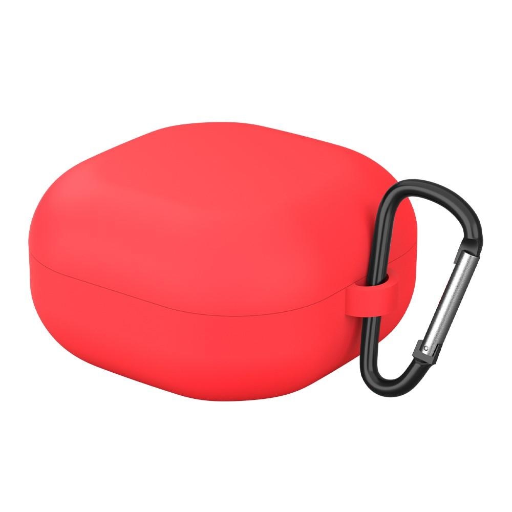 Cover in silicone con moschettone Samsung Galaxy Buds 2/Live/Pro Rosso