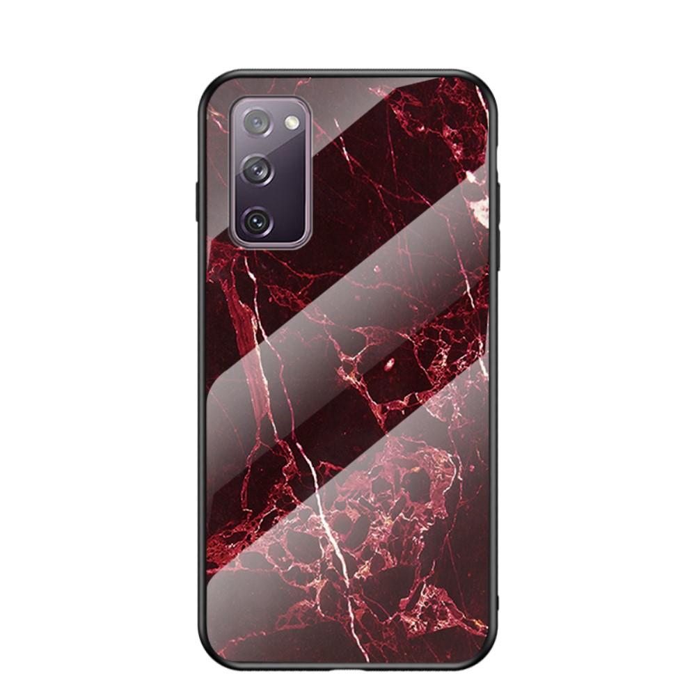 Custodia in vetro temperato Samsung Galaxy S20 FE Marmo Rosso