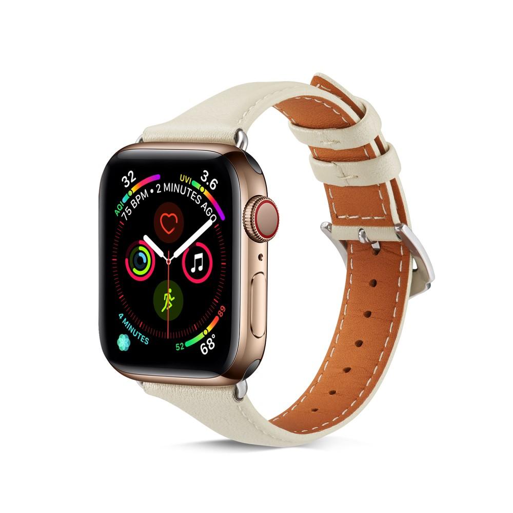 Cinturino sottile in pelle Apple Watch 40mm beige