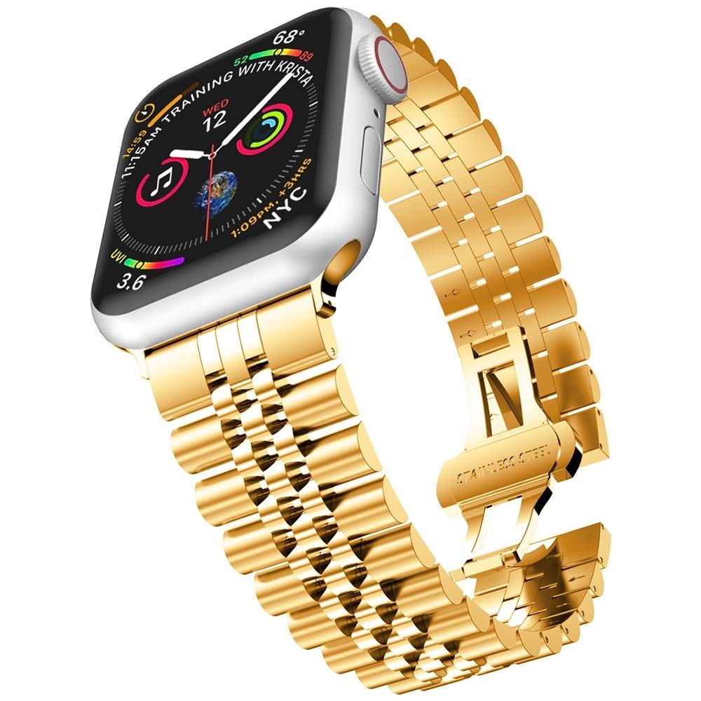 Bracciale in acciaio inossidabile Apple Watch Series 7 45mm Oro