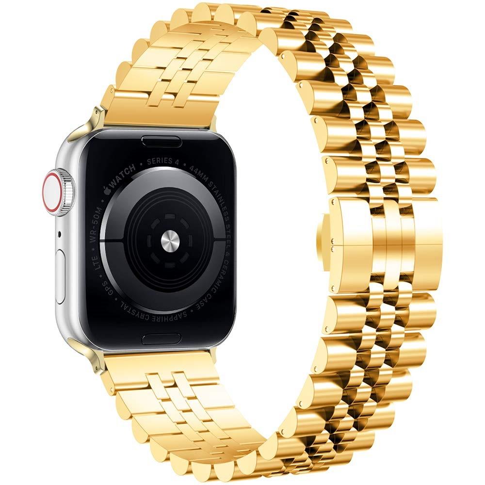 Bracciale in acciaio inossidabile Apple Watch Series 7 45mm Oro