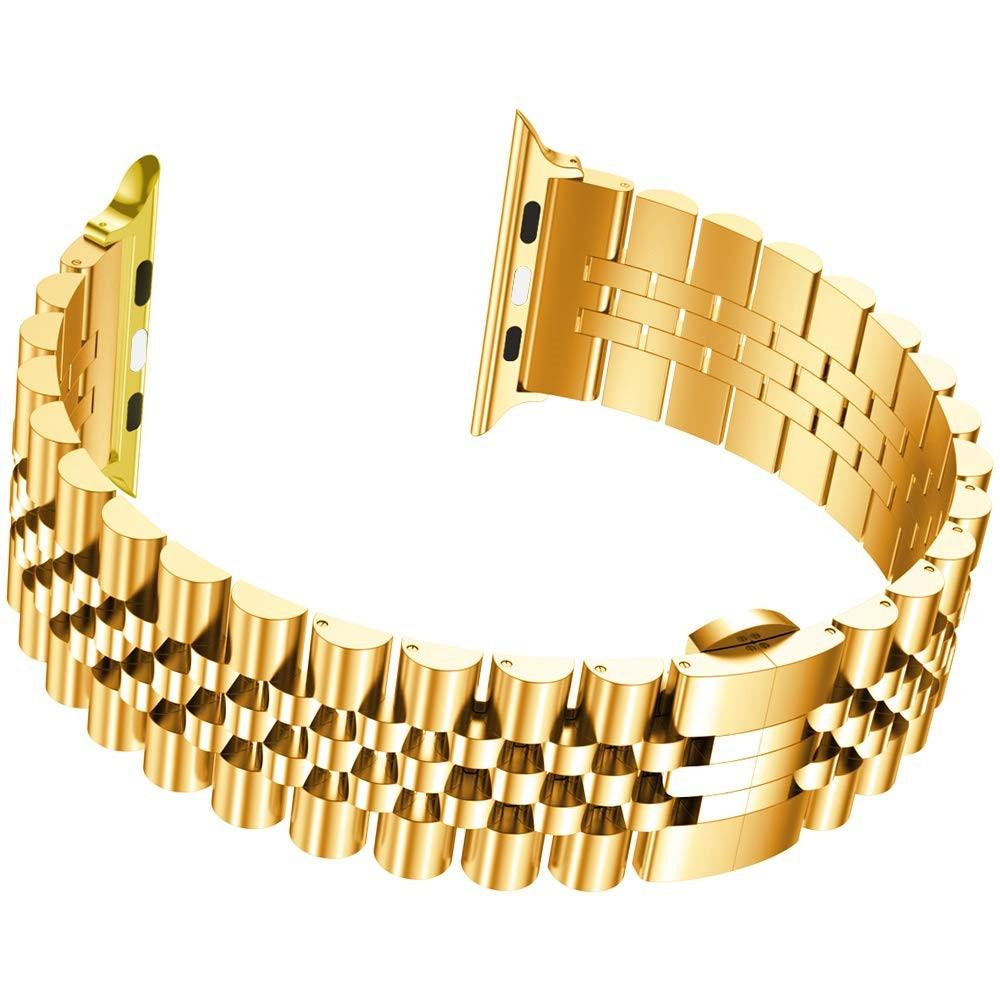 Bracciale in acciaio inossidabile Apple Watch Series 7 45mm Oro