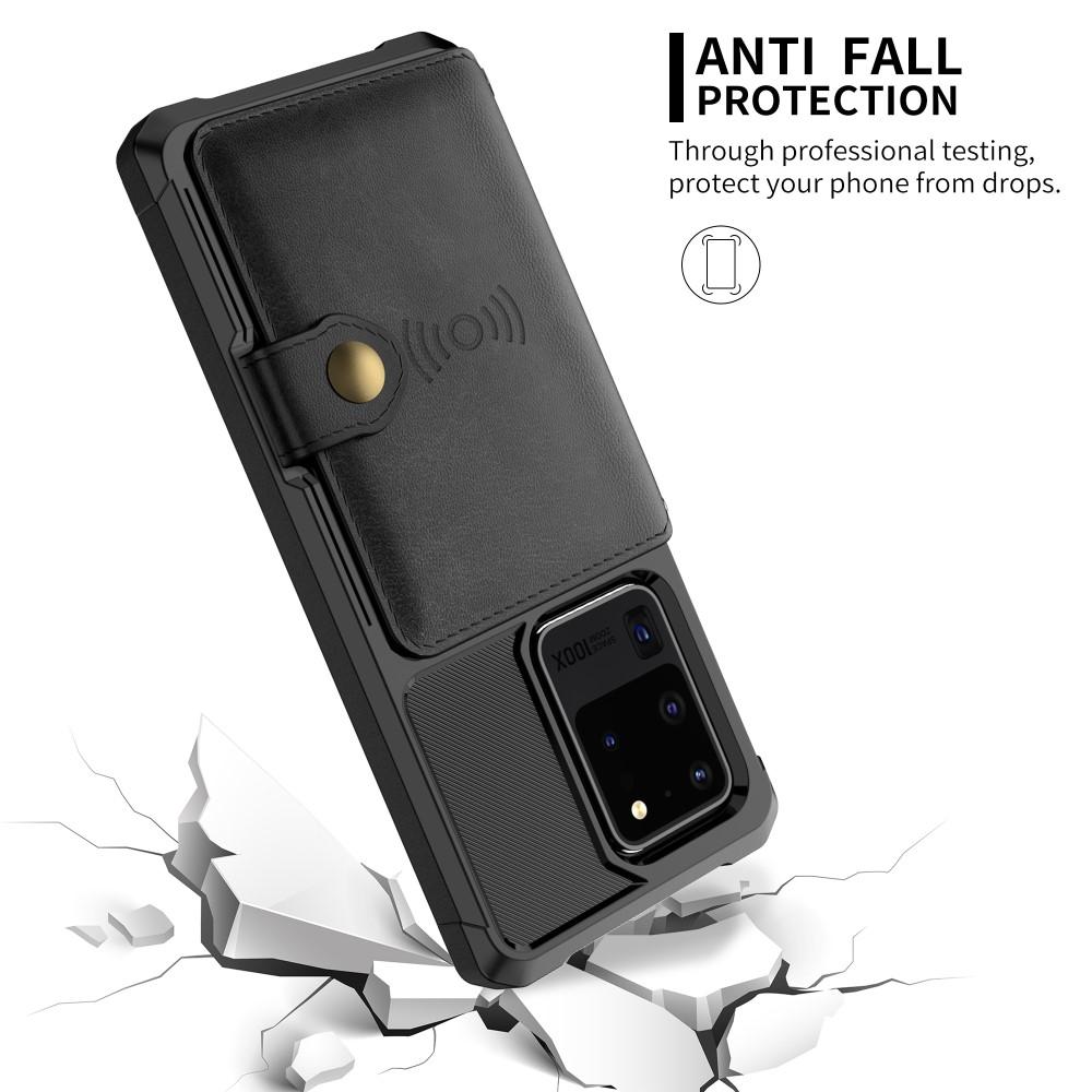 Cover con portacarte Tough Multi-slot Samsung Galaxy S20 Ultra Nero