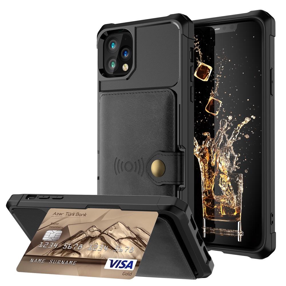 Cover con portacarte Tough Multi-slot iPhone 11 Pro Max Nero