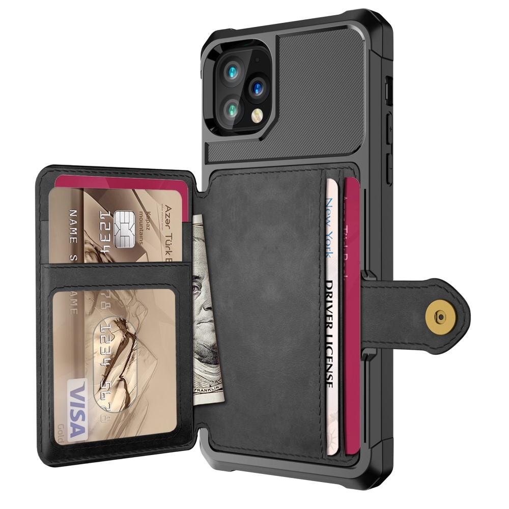 Cover con portacarte Tough Multi-slot iPhone 11 Pro Max Nero