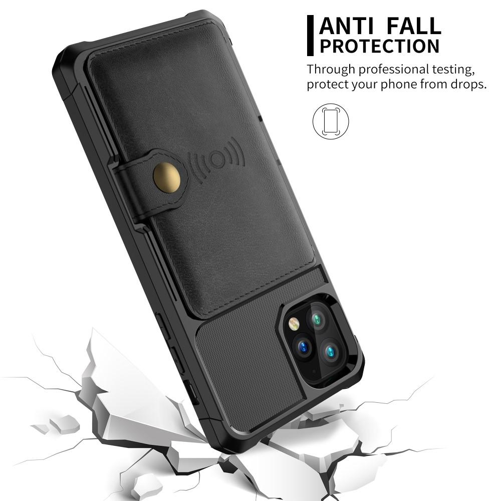 Cover con portacarte Tough Multi-slot iPhone 11 Pro Max Nero