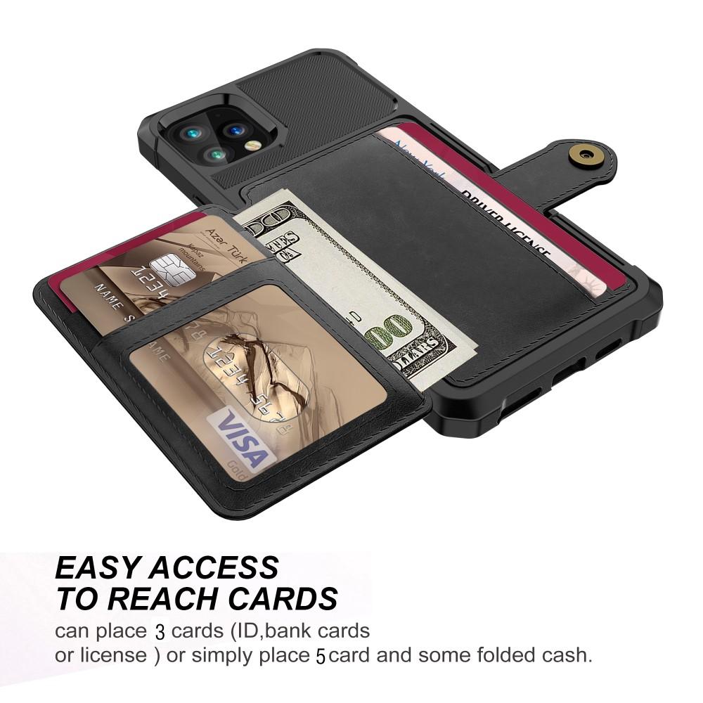 Cover con portacarte Tough Multi-slot iPhone 11 Pro Nero