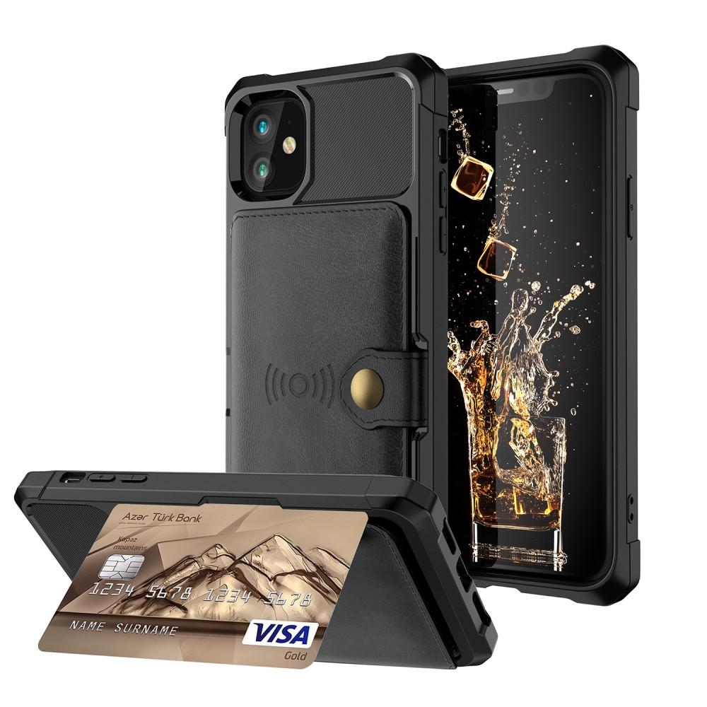 Cover con portacarte Tough Multi-slot iPhone 12/12 Pro Nero