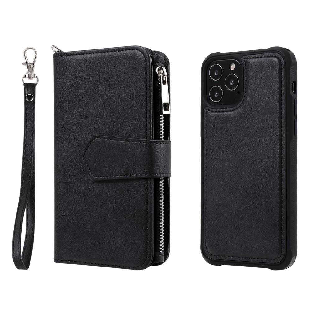 Zipper Magnet Wallet iPhone 12/12 Pro Nero