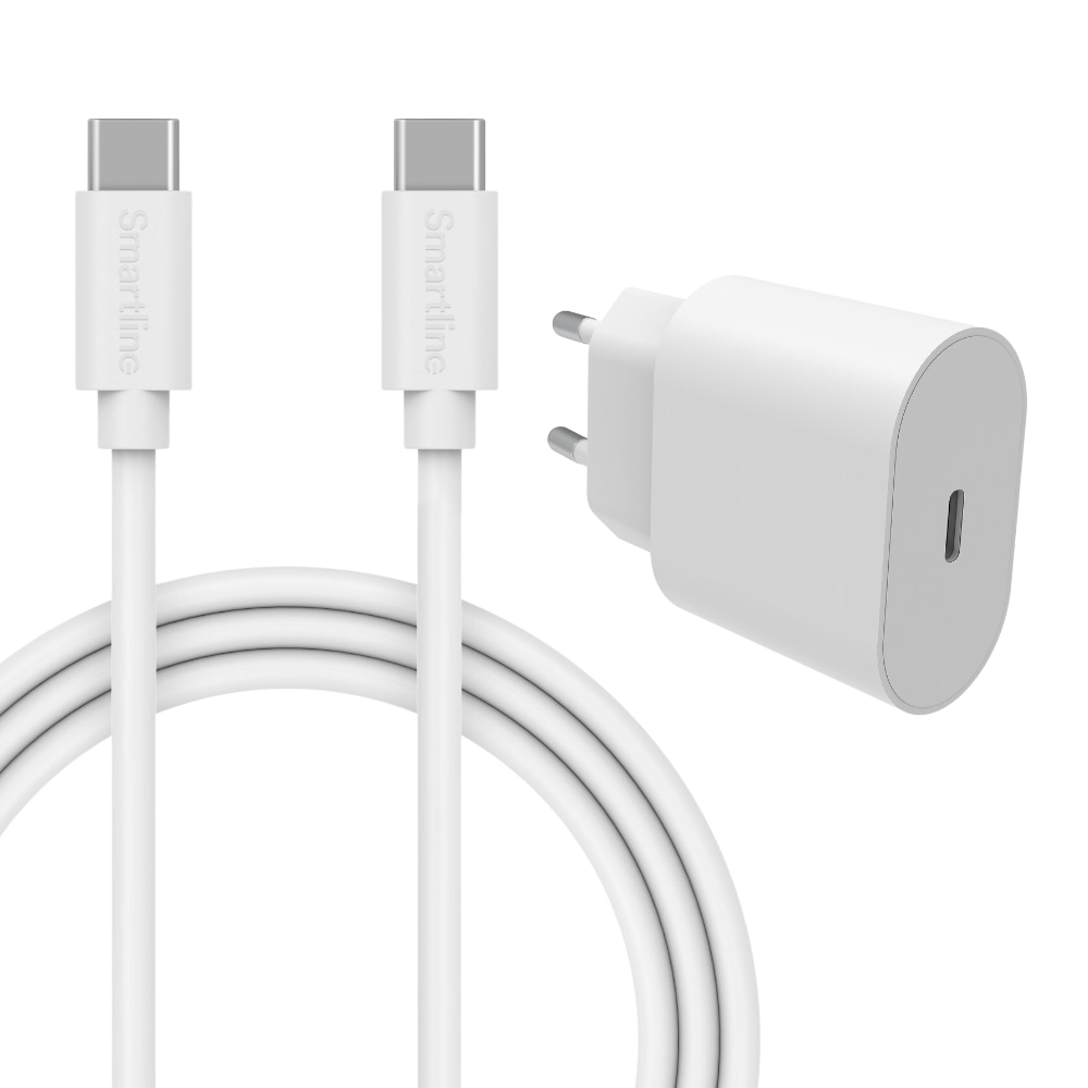 Caricatore completo per Google Pixel 8 - Cavo da 2m e caricatore da parete USB-C - Smartline