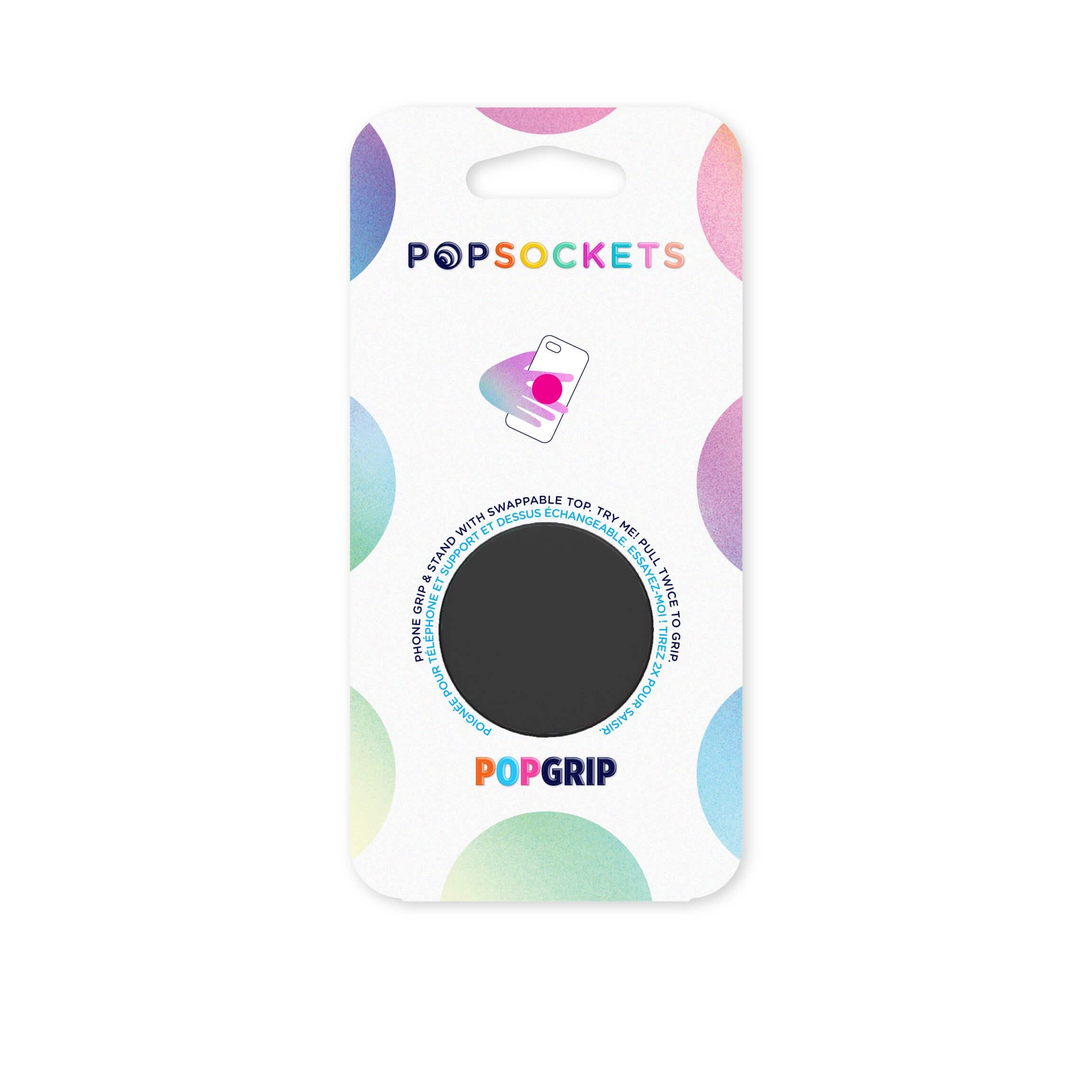 PopGrip Supporto e Impugnatura per Telefoni Cellulari Black