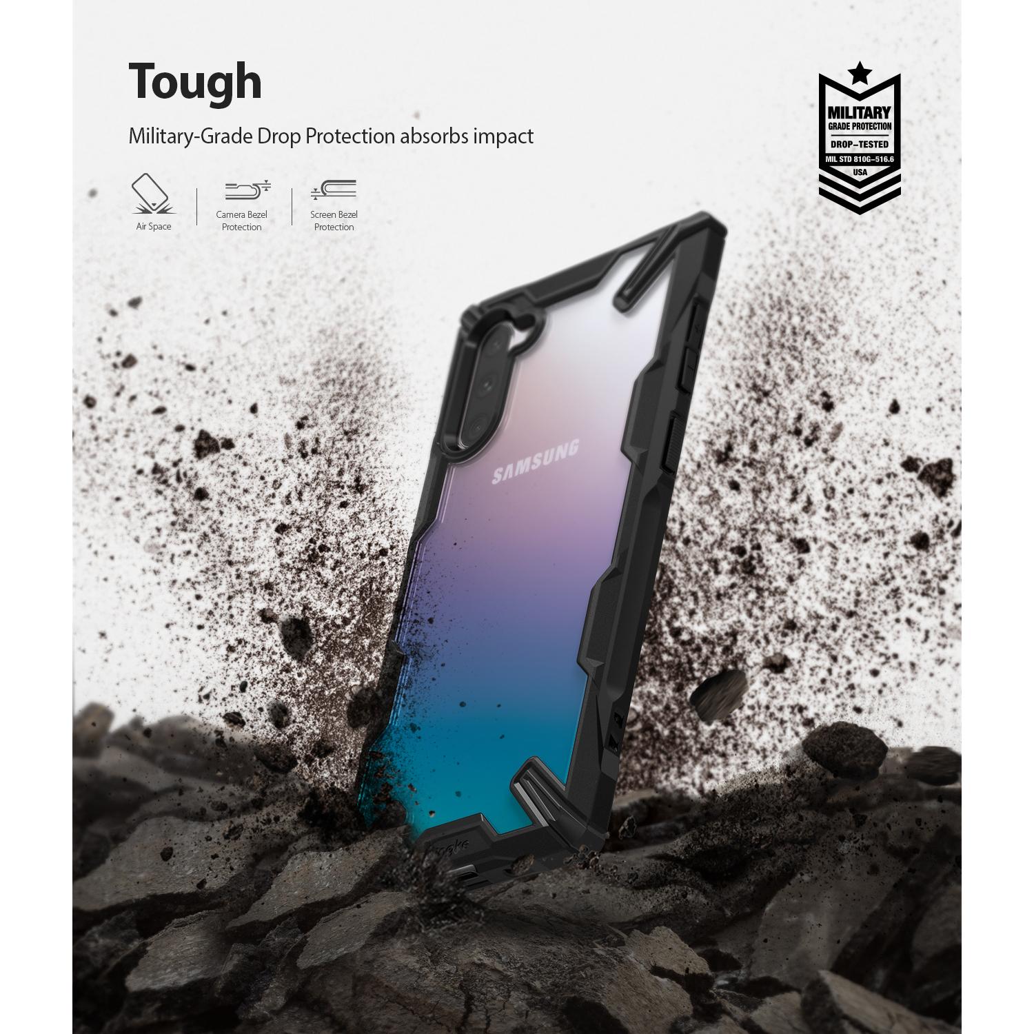 Cover Fusion X Samsung Galaxy Note 10 Nero