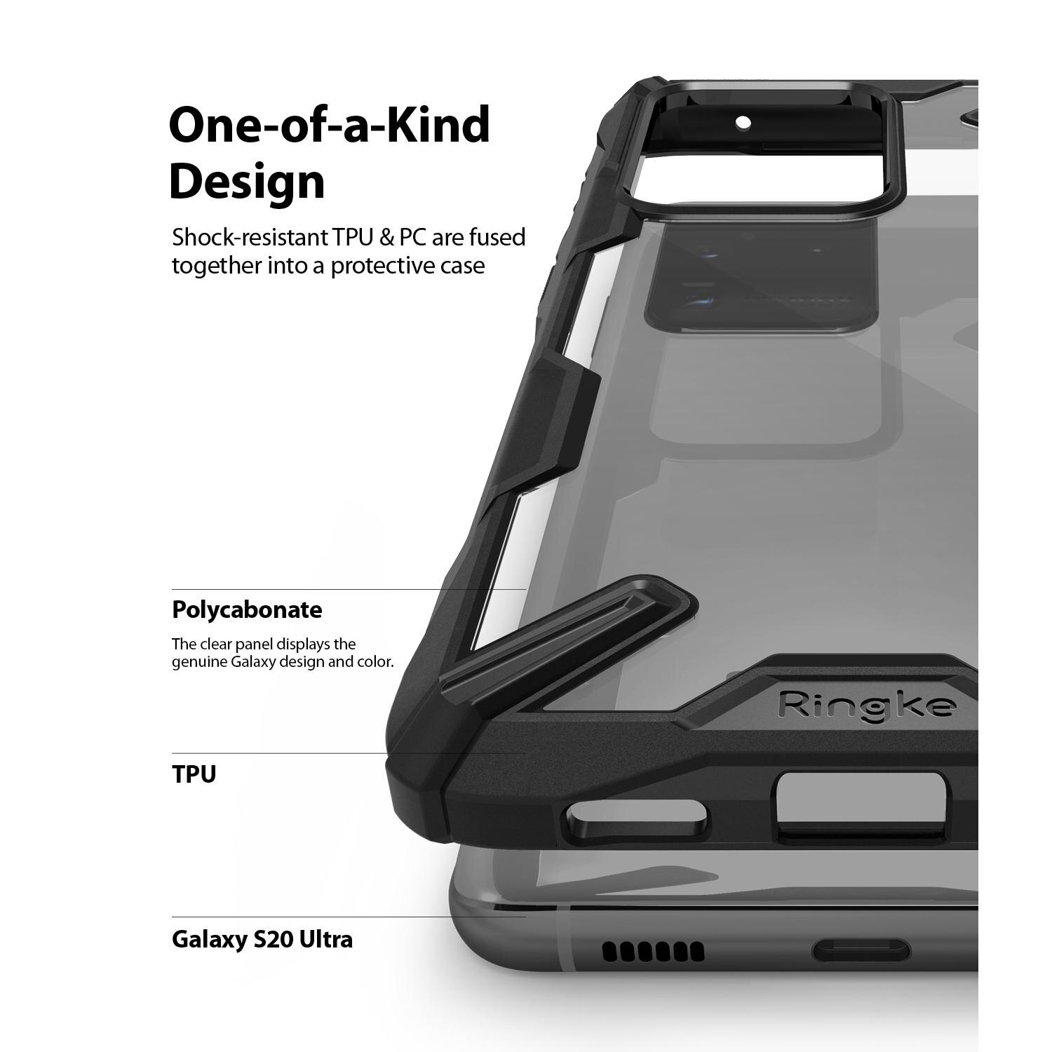 Cover Fusion X Samsung Galaxy S20 Ultra Nero