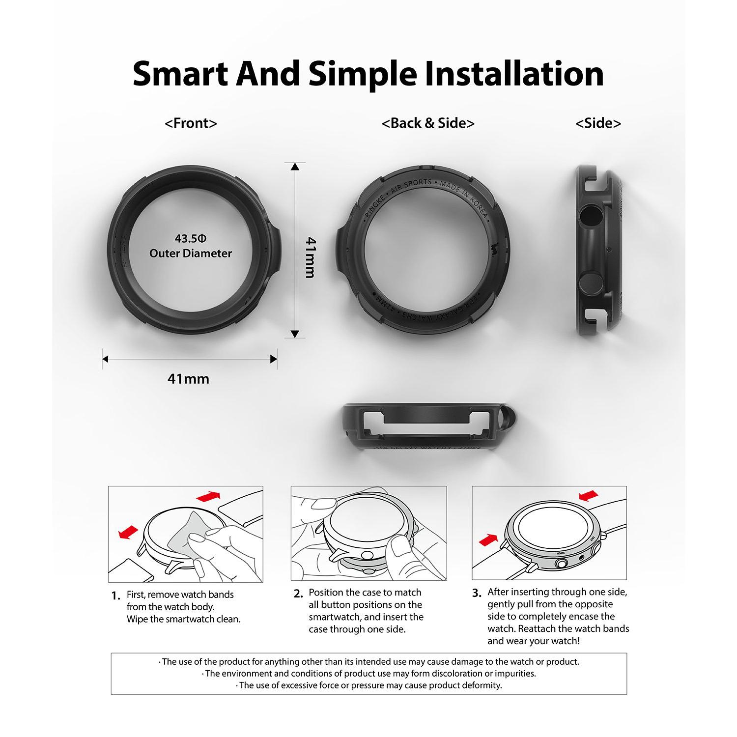 Cover Air Sports Samsung Galaxy Watch 3 41mm Nero
