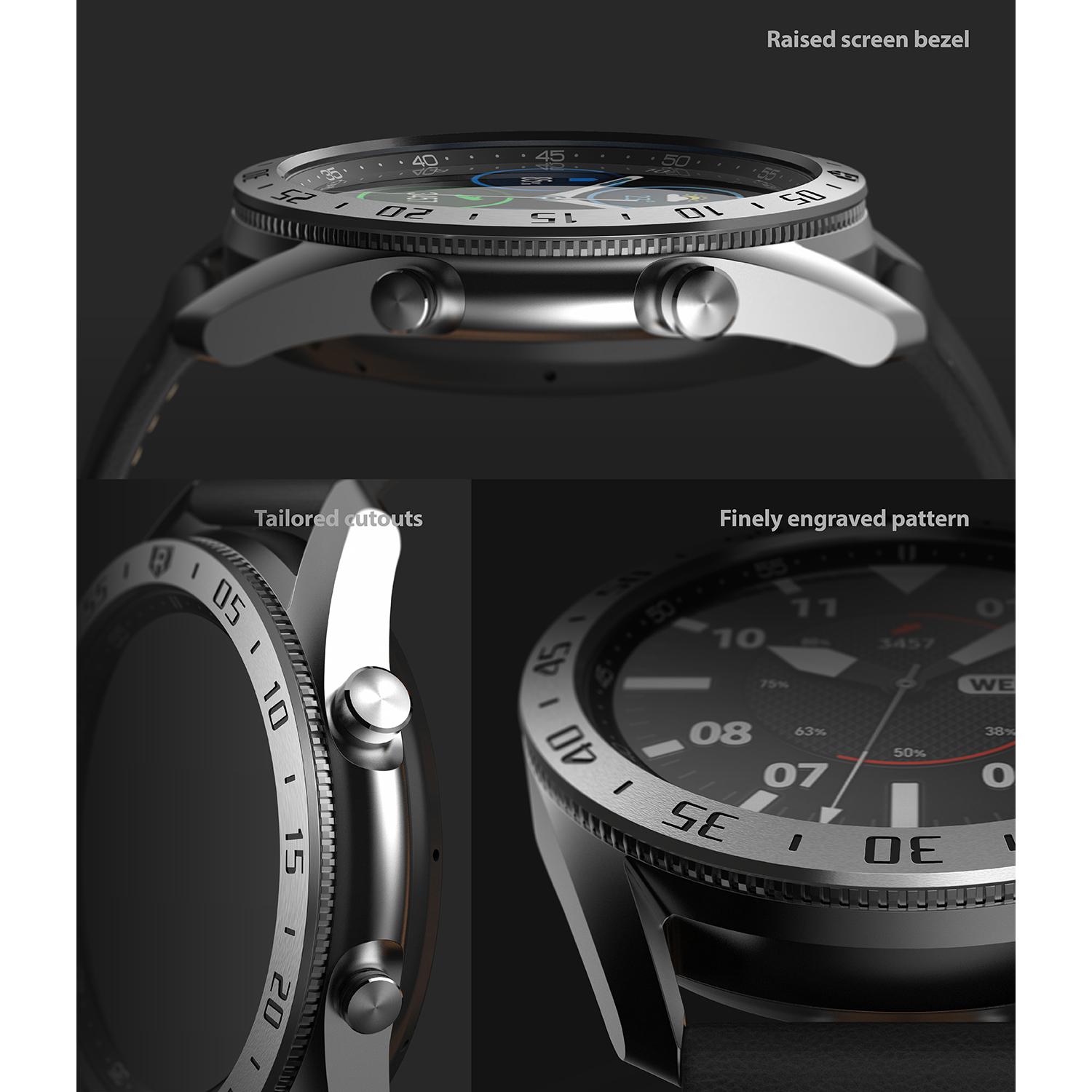 Bezel Styling Samsung Galaxy Watch 3 45mm D'argento