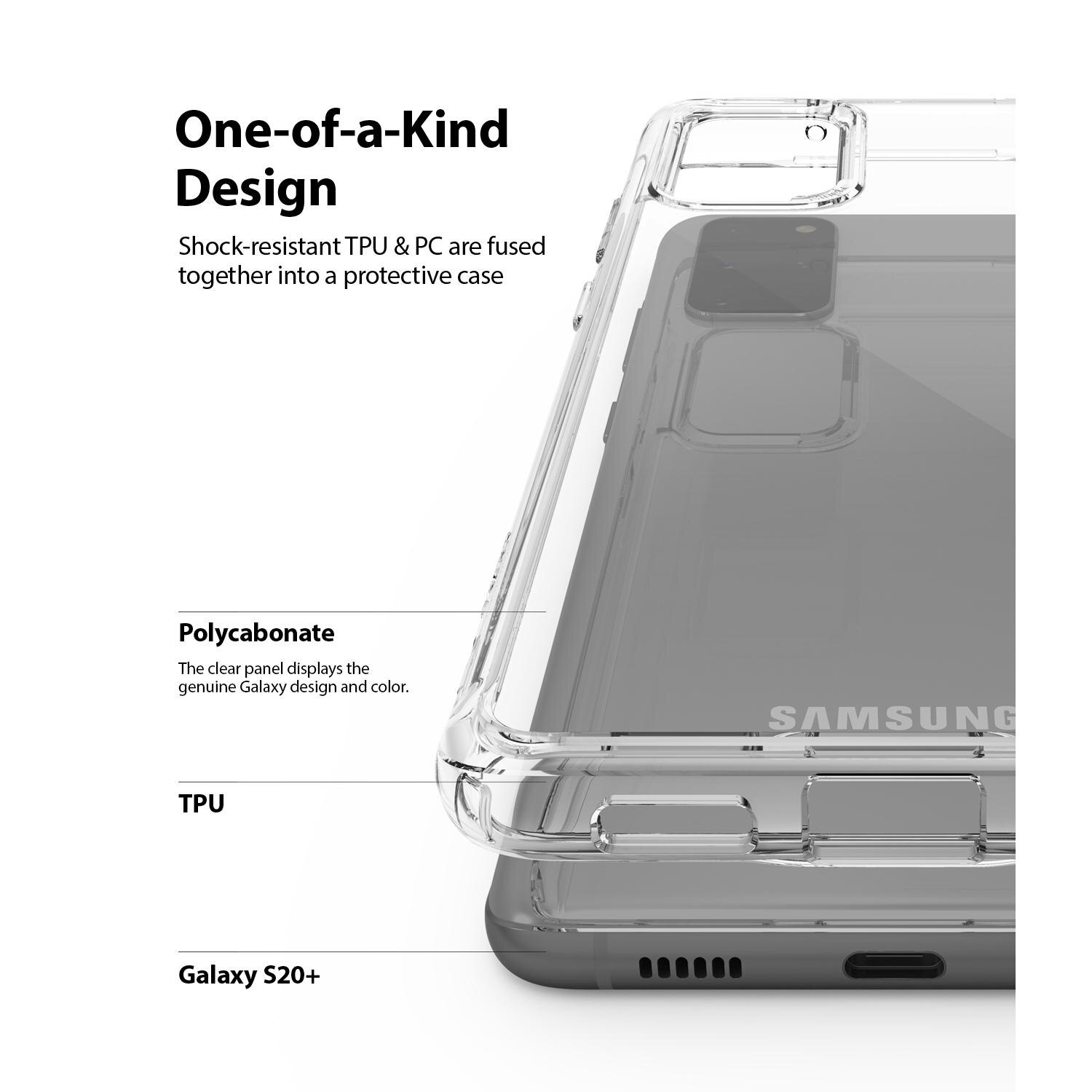 Cover Fusion Samsung Galaxy S20 Plus Trasparente