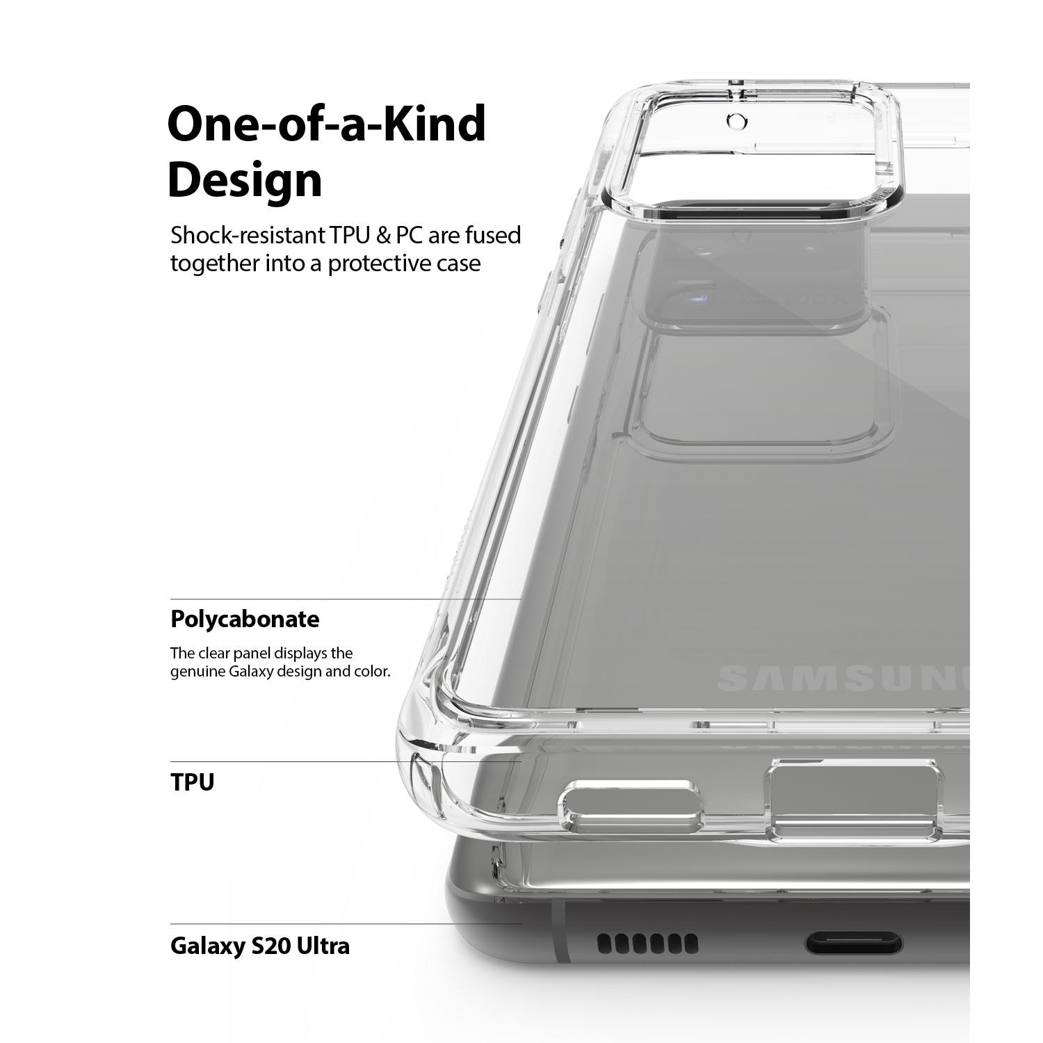 Cover Fusion Samsung Galaxy S20 Ultra Trasparente