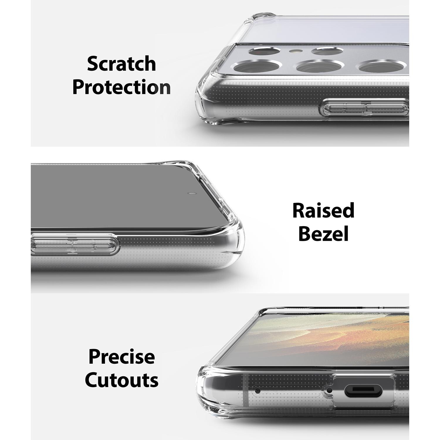 Cover Fusion Samsung Galaxy S21 Ultra Trasparente