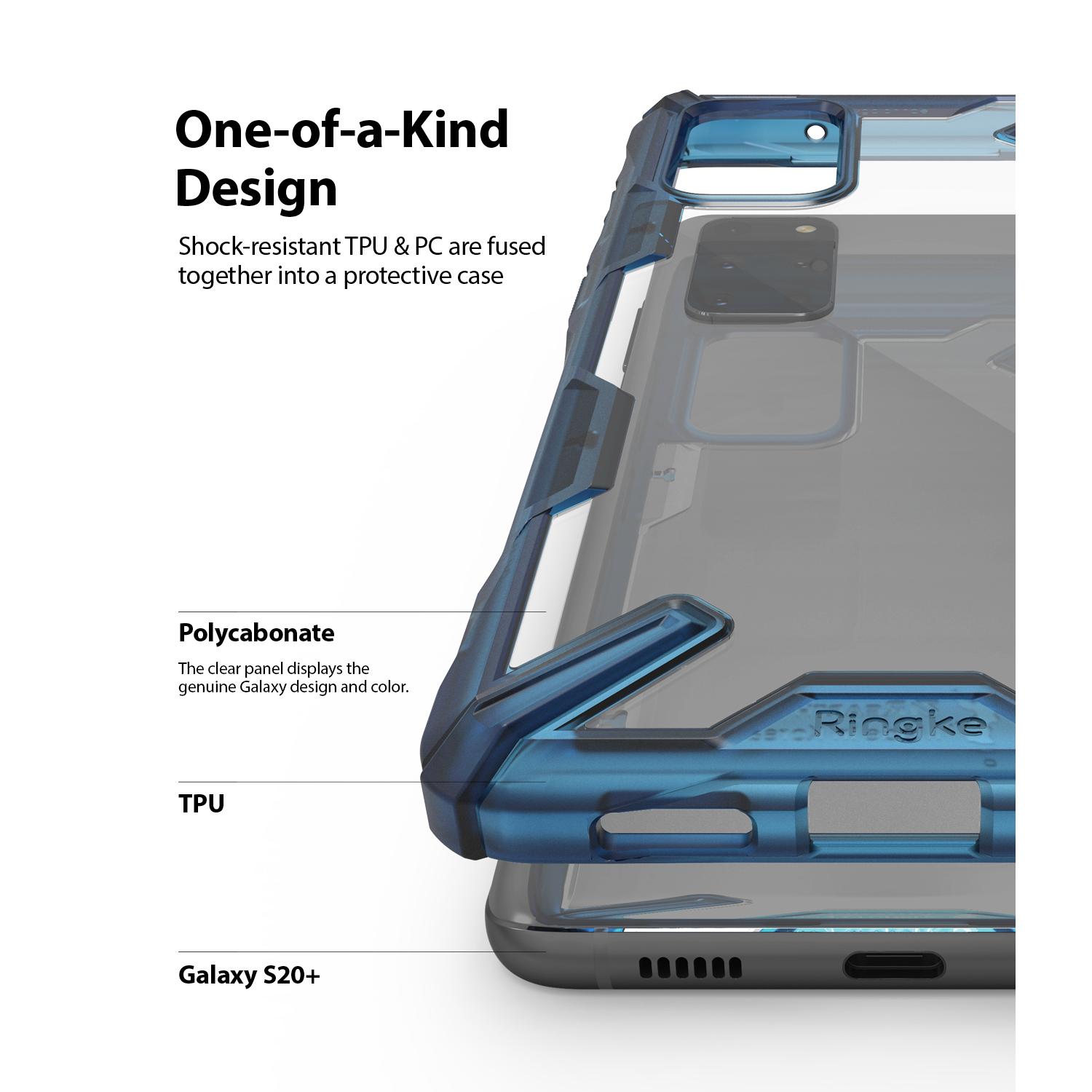 Cover Fusion X Samsung Galaxy S20 Plus Blu