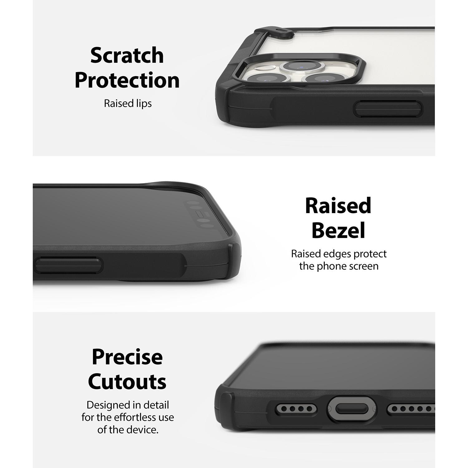 Cover Fusion X iPhone 12 Pro Max Nero