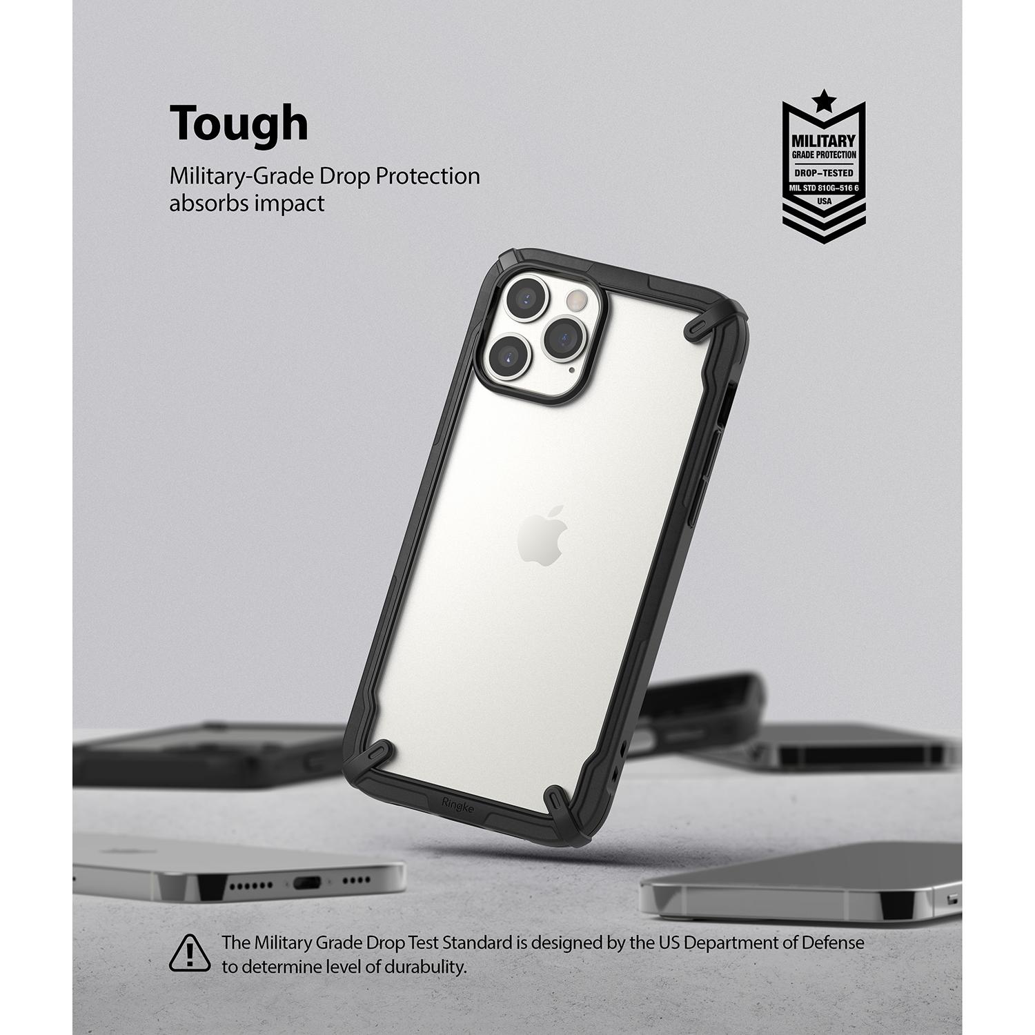 Cover Fusion X iPhone 12 Pro Max Nero