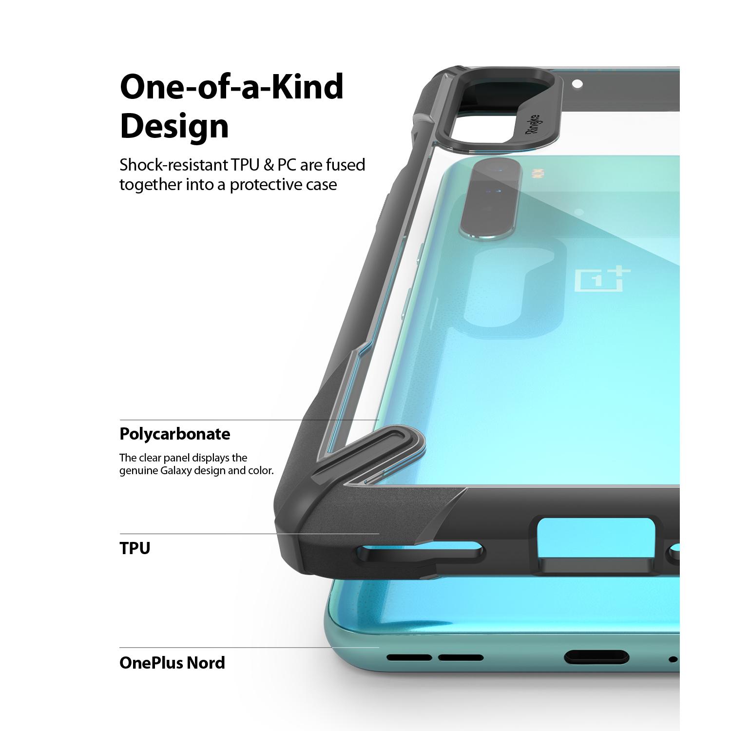 Cover Fusion X  OnePlus Nord Nero