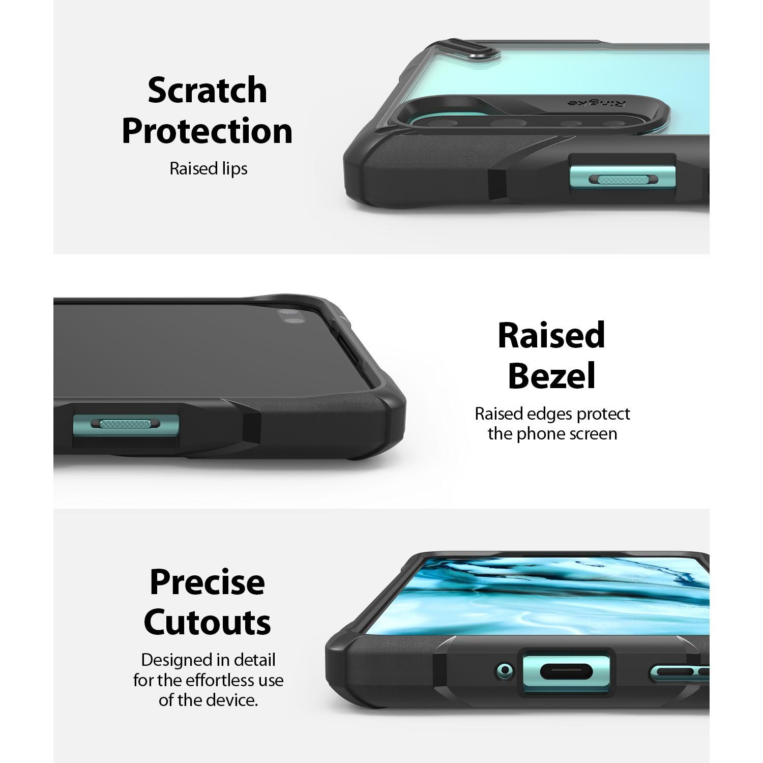 Cover Fusion X  OnePlus Nord Nero