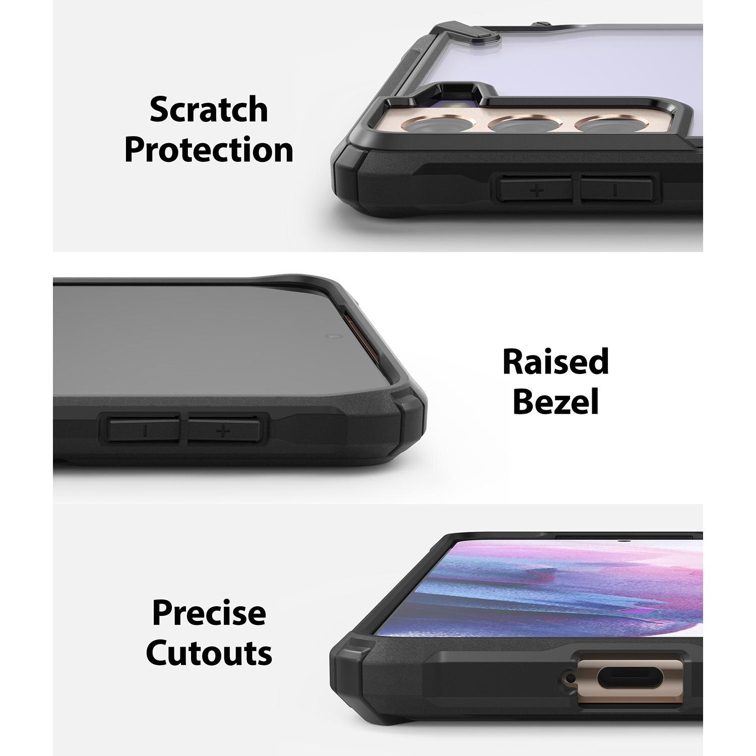 Cover Fusion X Samsung Galaxy S21 Plus Nero