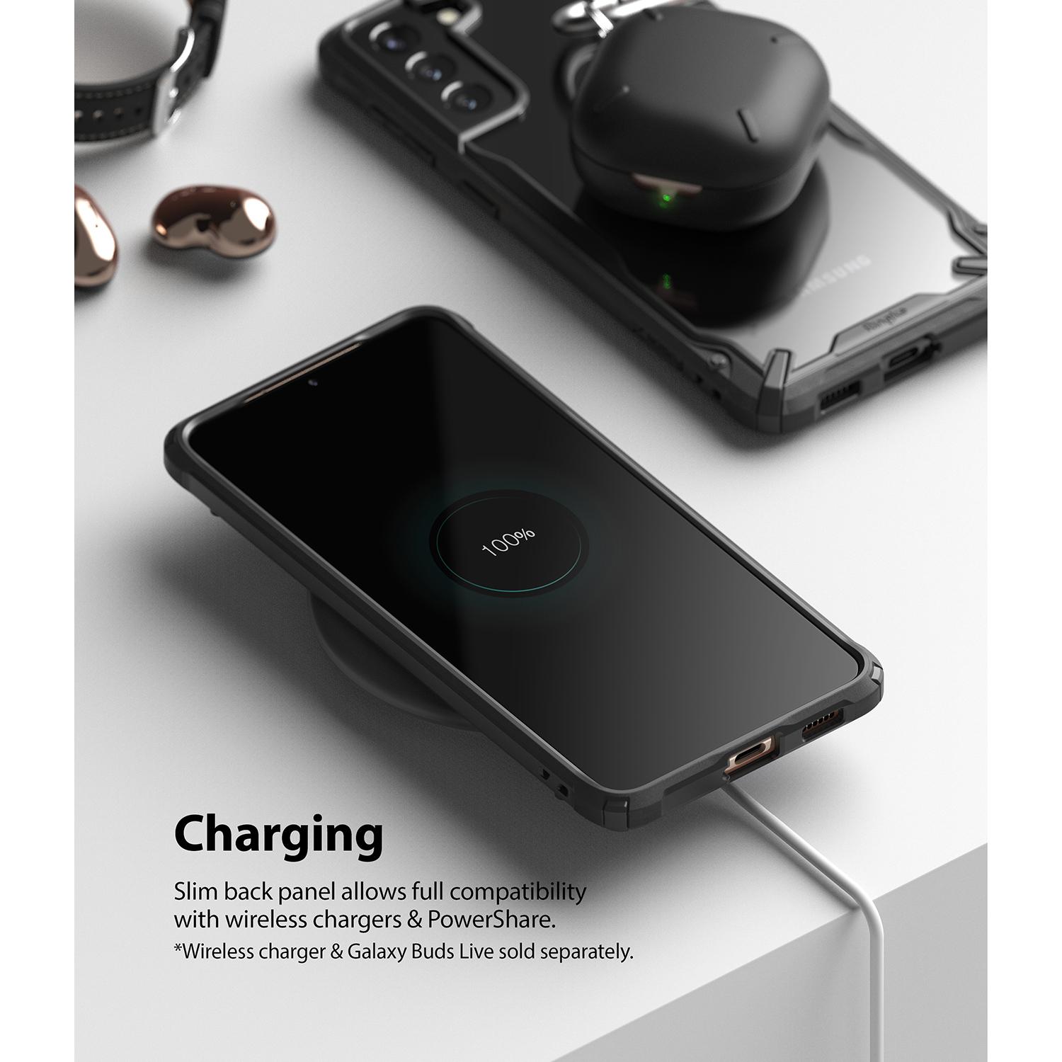 Cover Fusion X Samsung Galaxy S21 Plus Nero